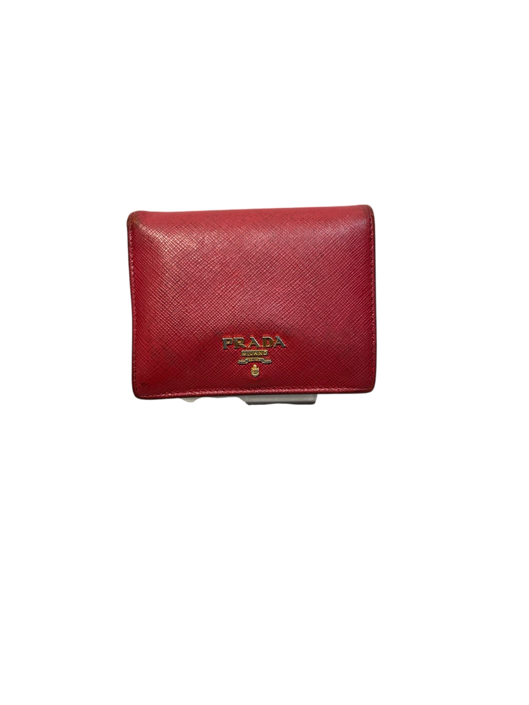 PRADA/Bifold Wallet/Leather/RED/M's/1MV204 view 1