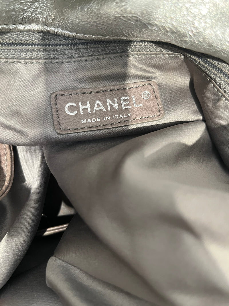 CHANEL/Bag/Leather/SLV/SILVER CHANEL BAG