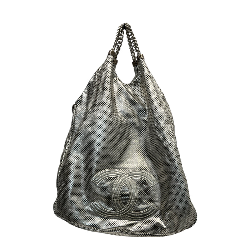 CHANEL/Bag/Leather/SLV/SILVER CHANEL BAG