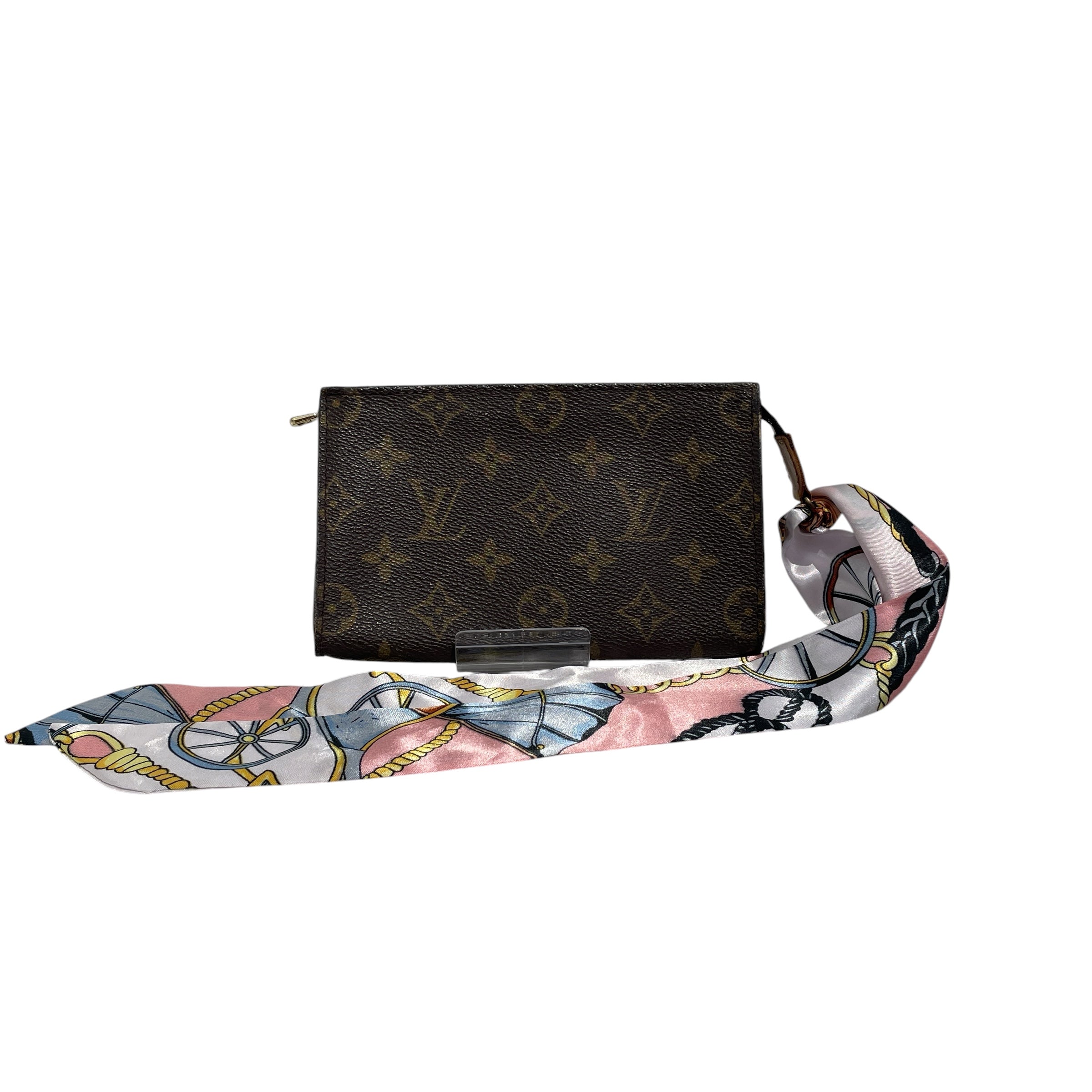 LOUIS VUITTON/Pouch/Monogram/Leather/BRW/Logo Bucket view 1