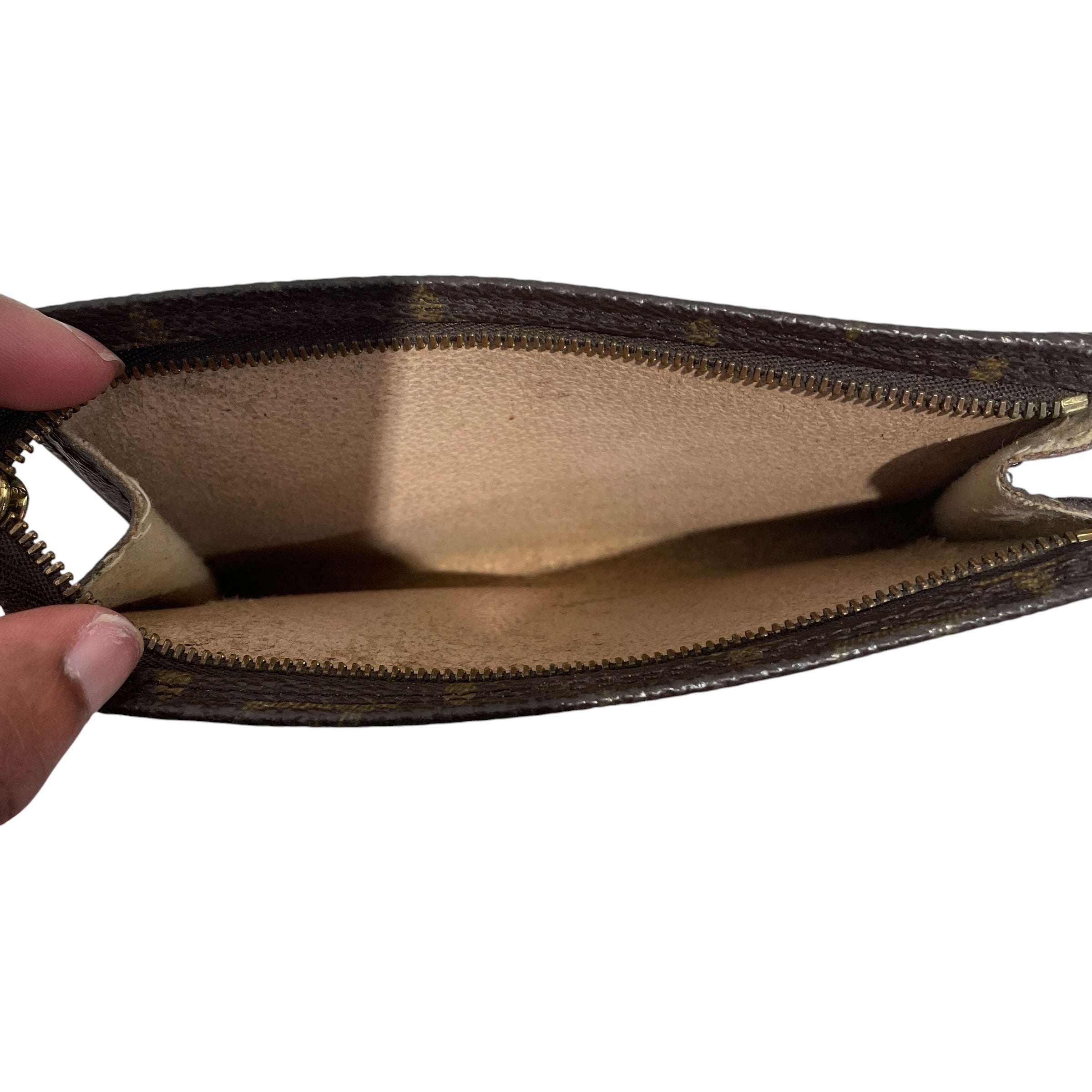 LOUIS VUITTON/Pouch/Monogram/Leather/BRW/Logo Bucket view 4