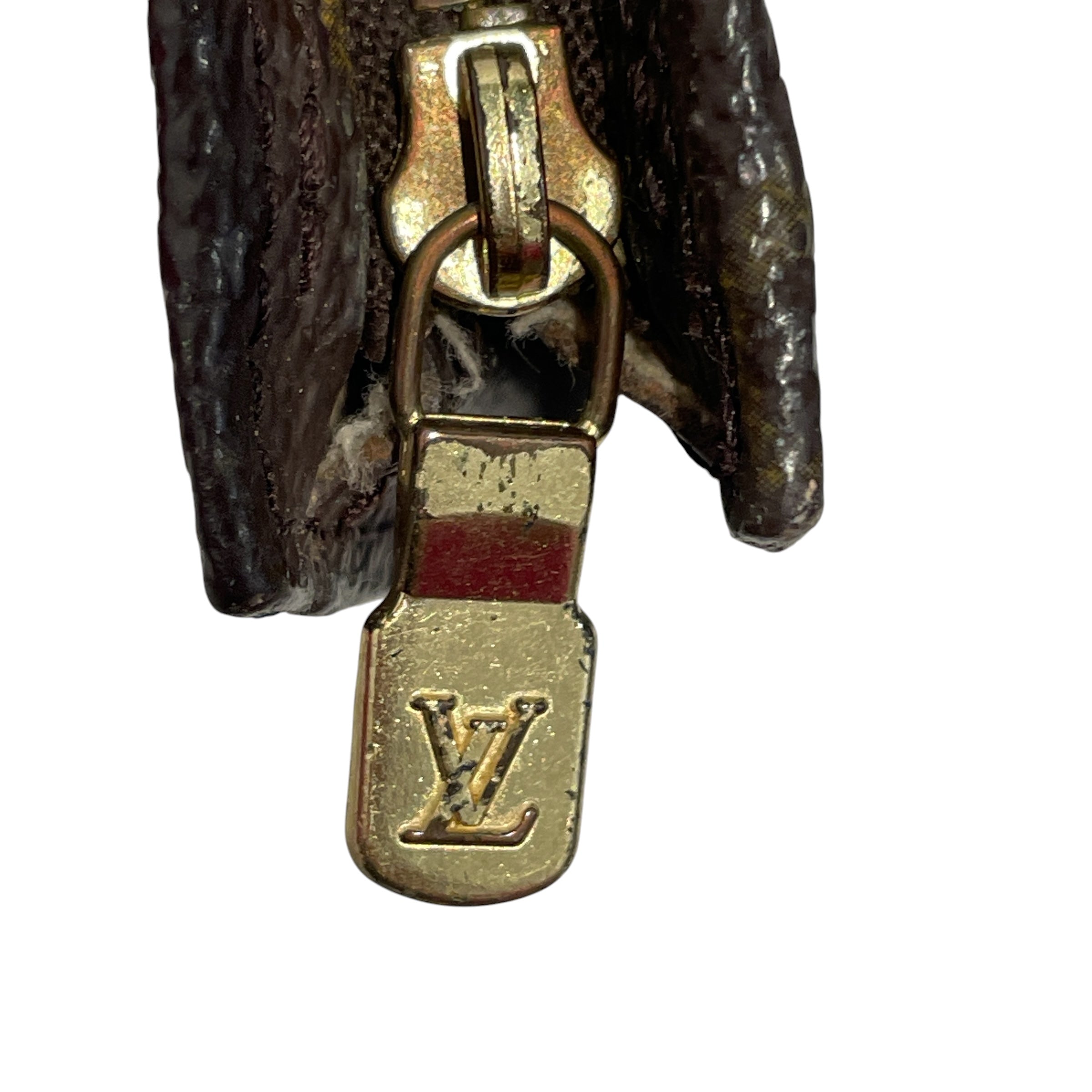 LOUIS VUITTON/Pouch/Monogram/Leather/BRW/Logo Bucket view 5