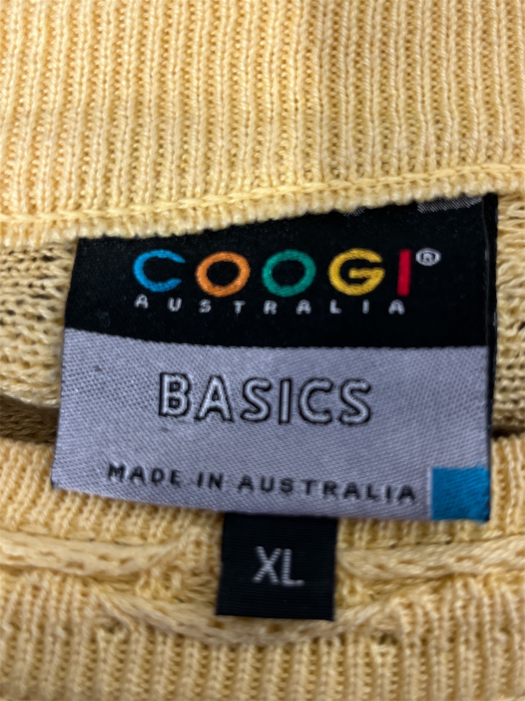 COOGI/Sweater/L/Wool/YEL/ view 3