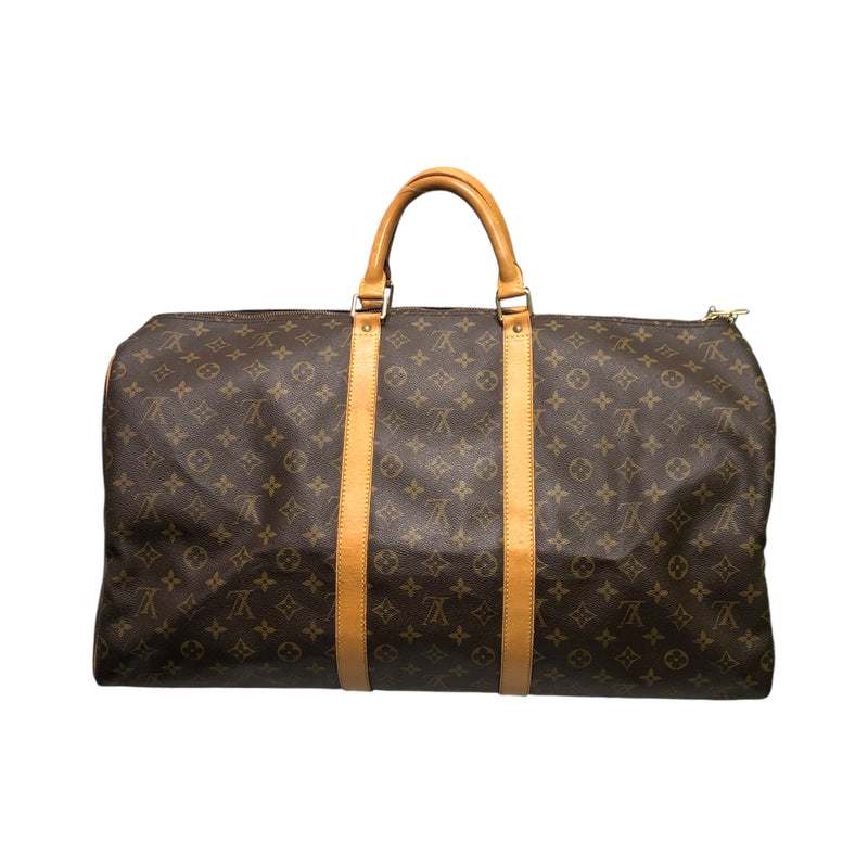 LOUIS VUITTON/Hand Bag/Monogram/Leather/BRW/keepall