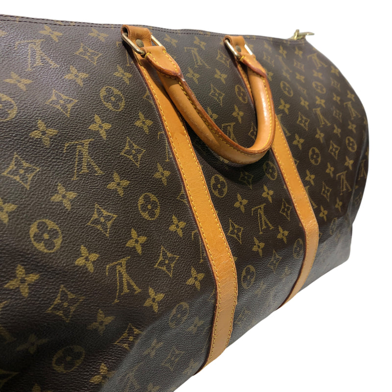 LOUIS VUITTON/Hand Bag/Monogram/Leather/BRW/keepall