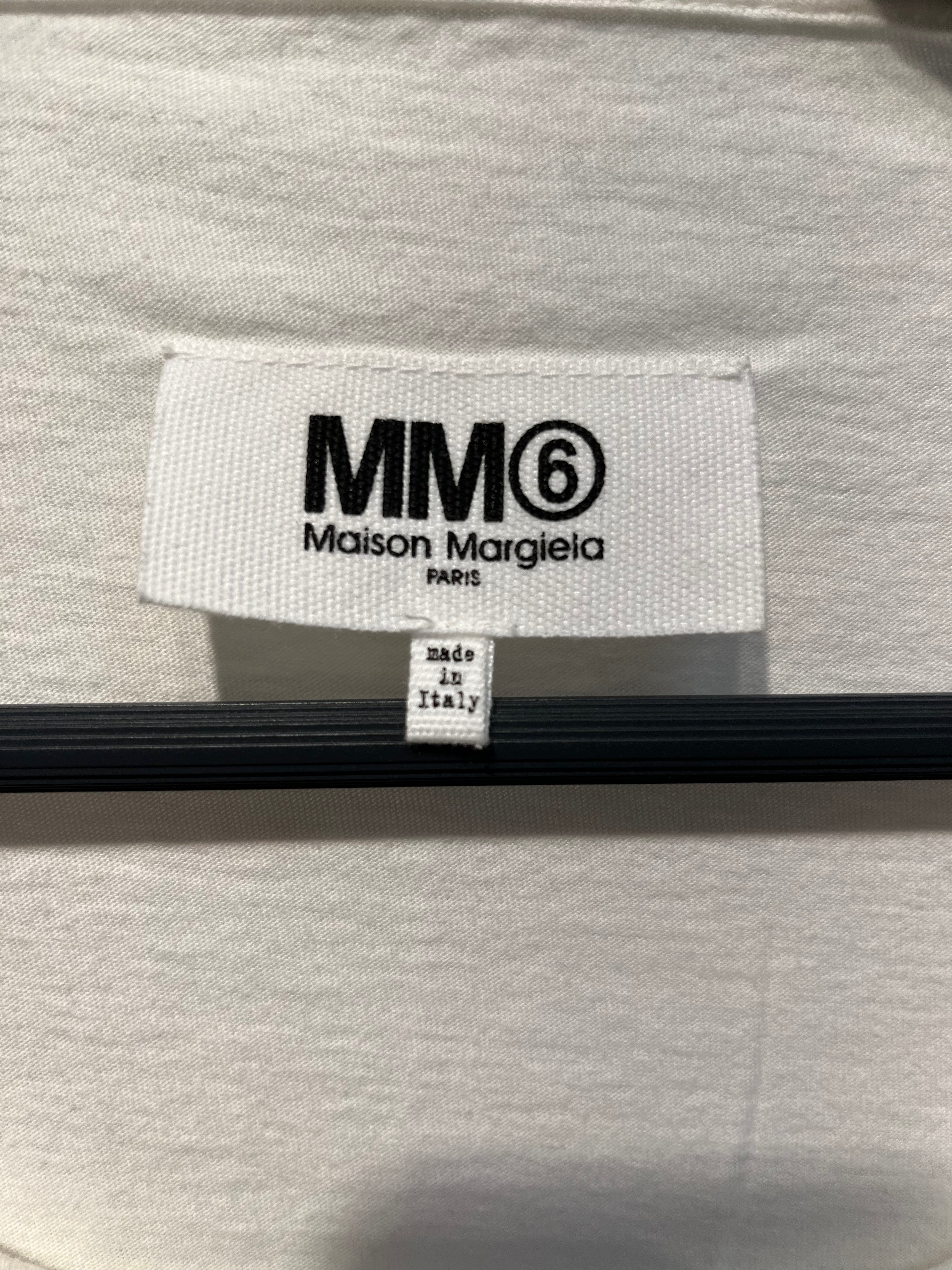 MM6/T-Shirt/XS/Cotton/WHT/square shirt pocket view 3