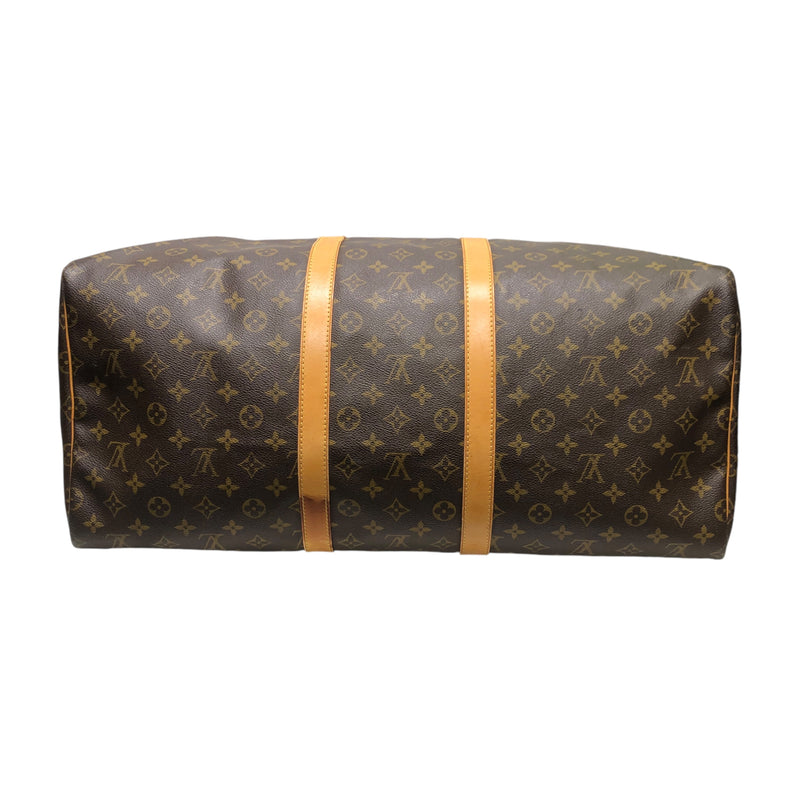 LOUIS VUITTON/Hand Bag/Monogram/Leather/BRW/keepall