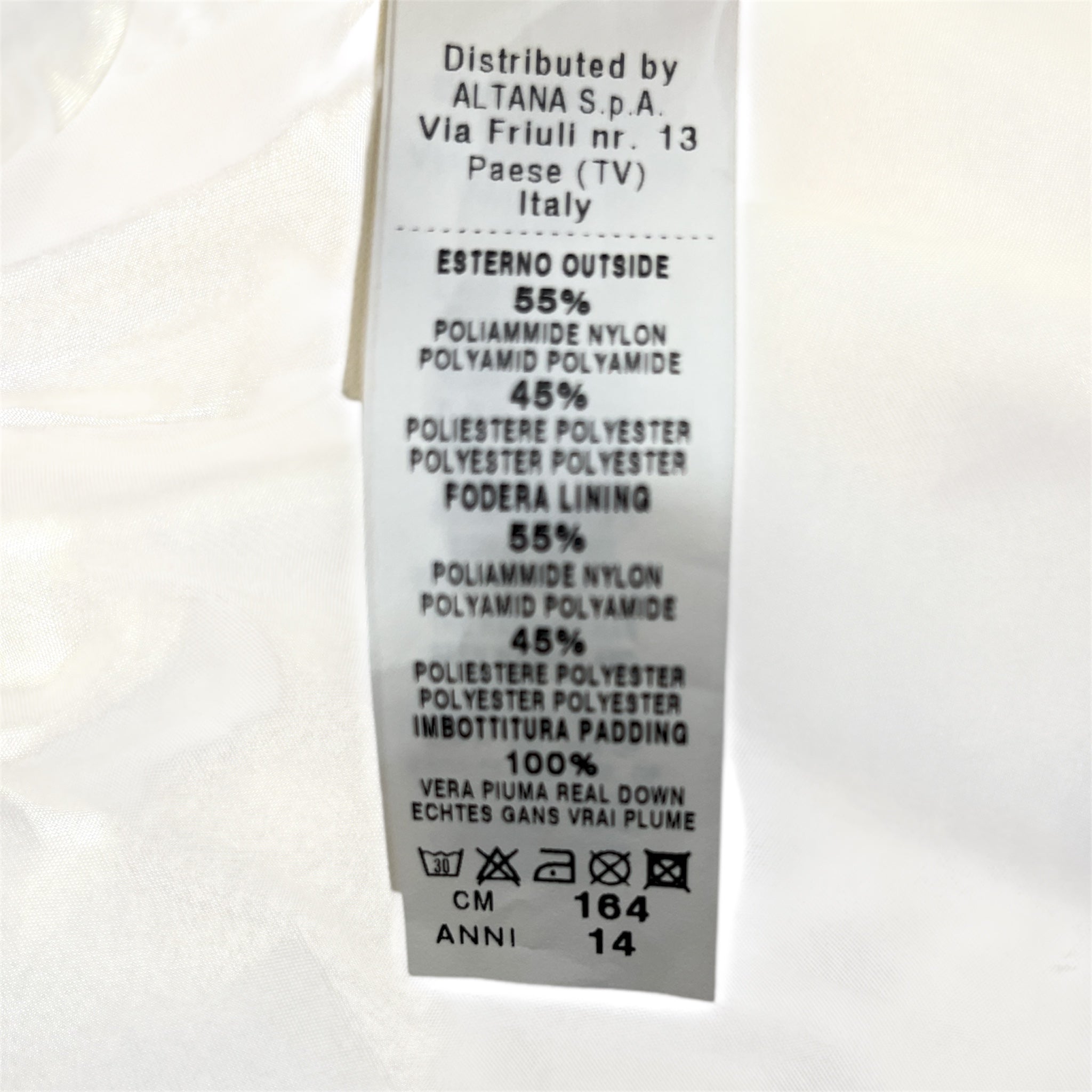 MONCLER/Coat/S/Polyester/WHT/LONG COAT THREAD DETAIL view 4