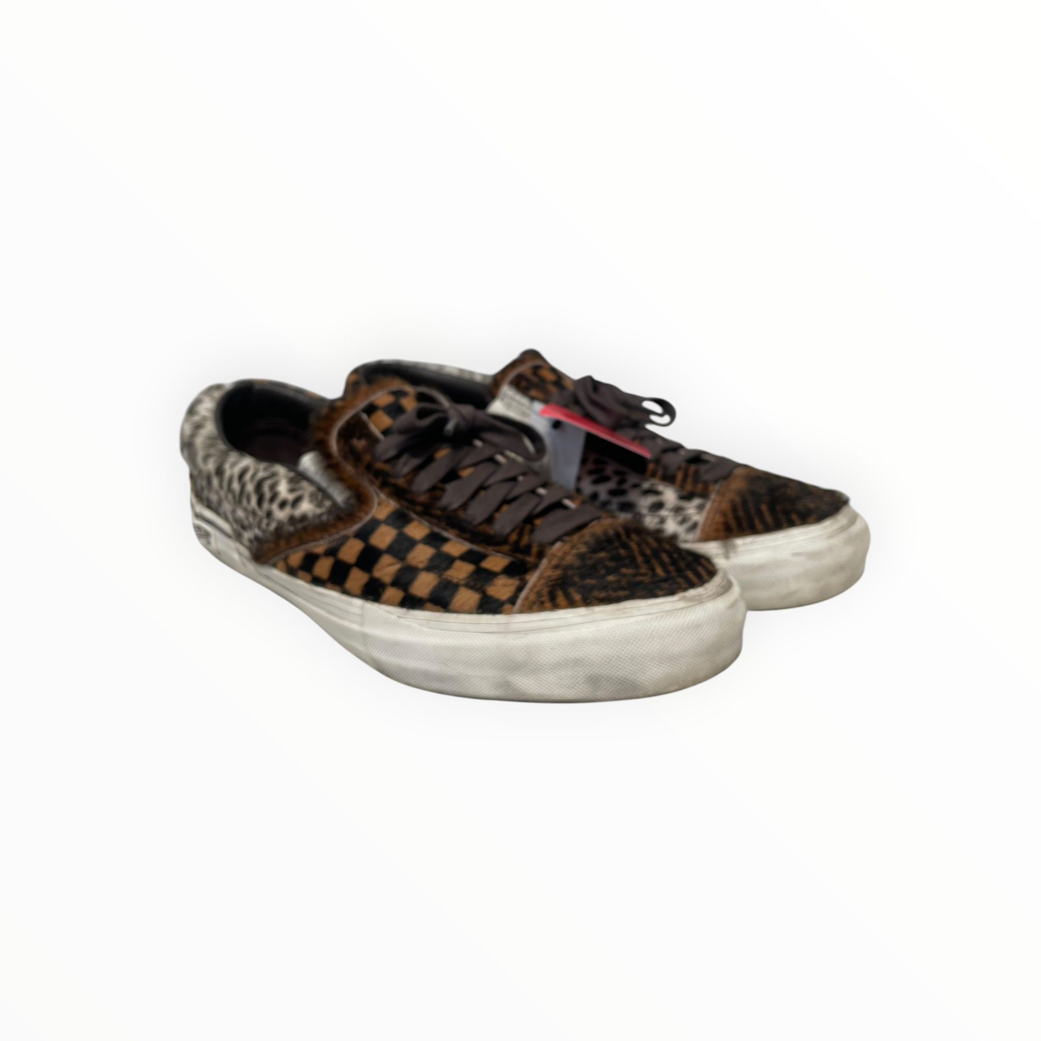 VANS/Low-Sneakers/US 12/Animal Pattern/Fur/BRW/multi animal print view 1