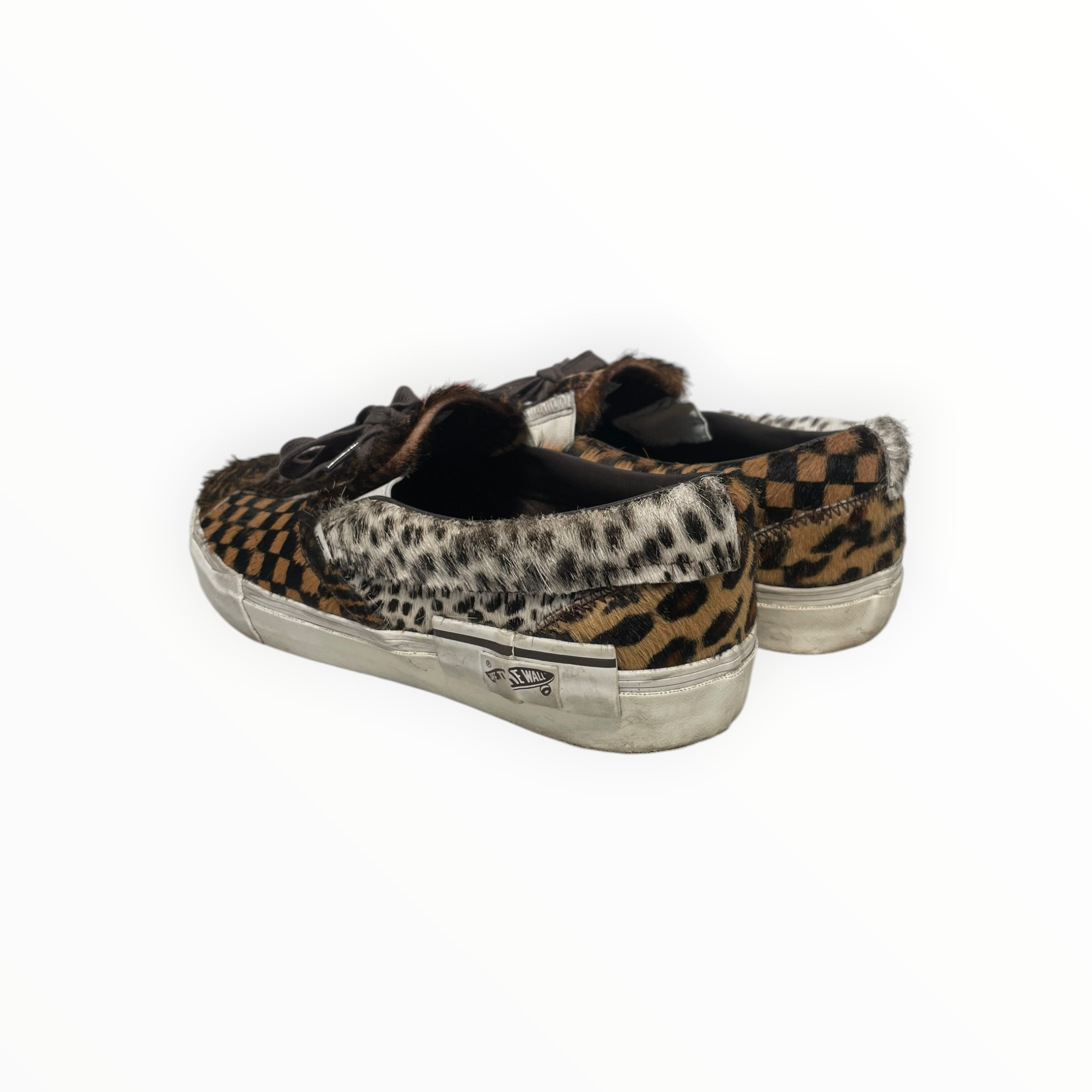 VANS/Low-Sneakers/US 12/Animal Pattern/Fur/BRW/multi animal print view 2