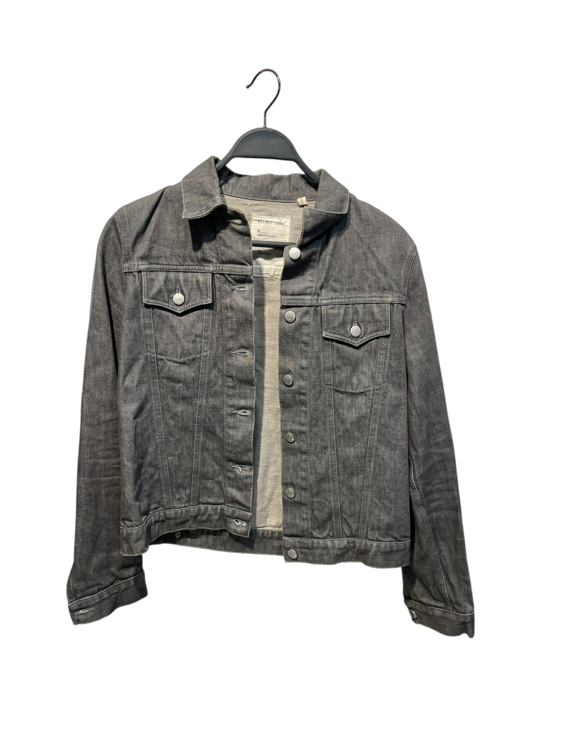 HELMUT LANG JEANS/Denim Jkt/42/Cotton/GRY/PRODUCED IN 1999 CLASSIC DENIM view 1