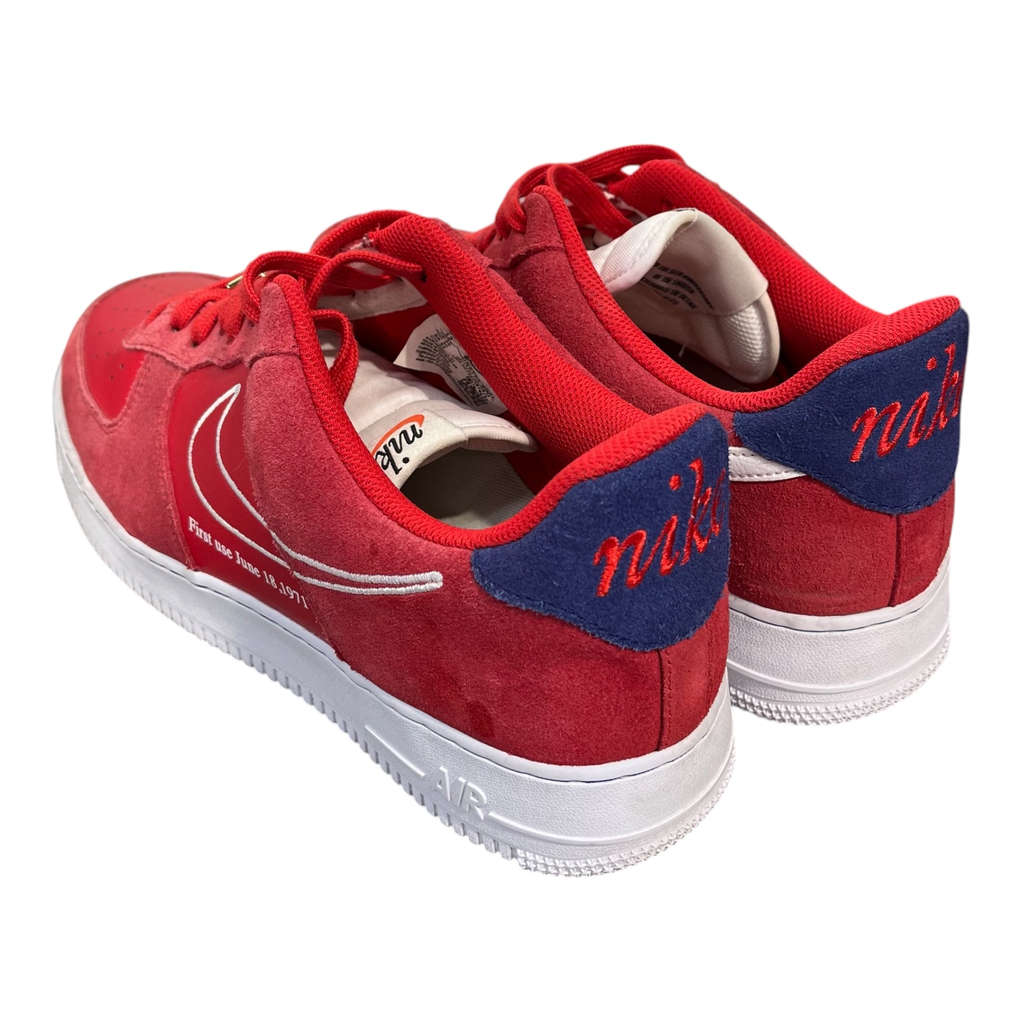 NIKE/Low-Sneakers/US 12/Suede/RED/LV8 FIRST USE view 2