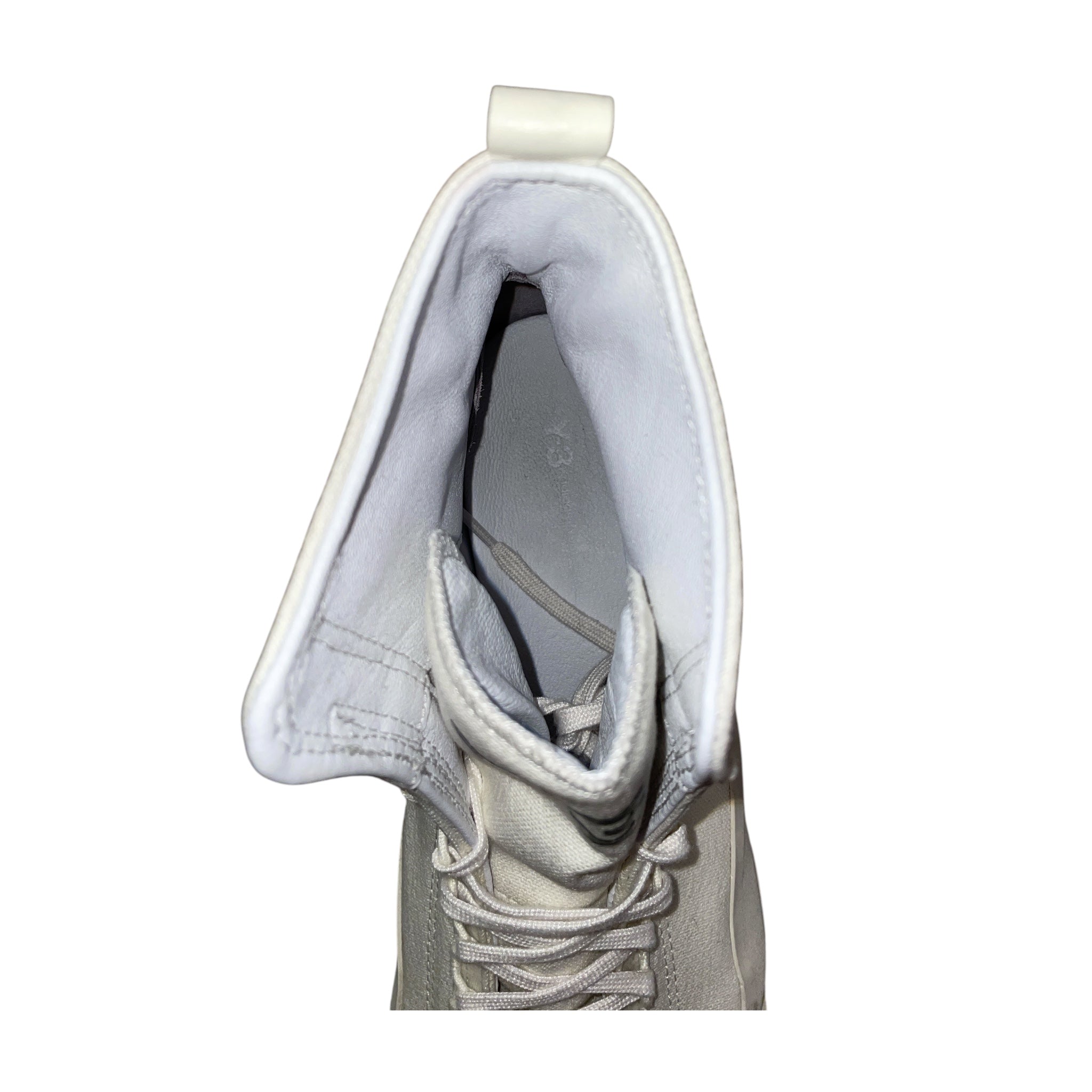adidas/Y-3/Hi-Sneakers/US 11/Cotton/WHT/YUBEN MID view 3