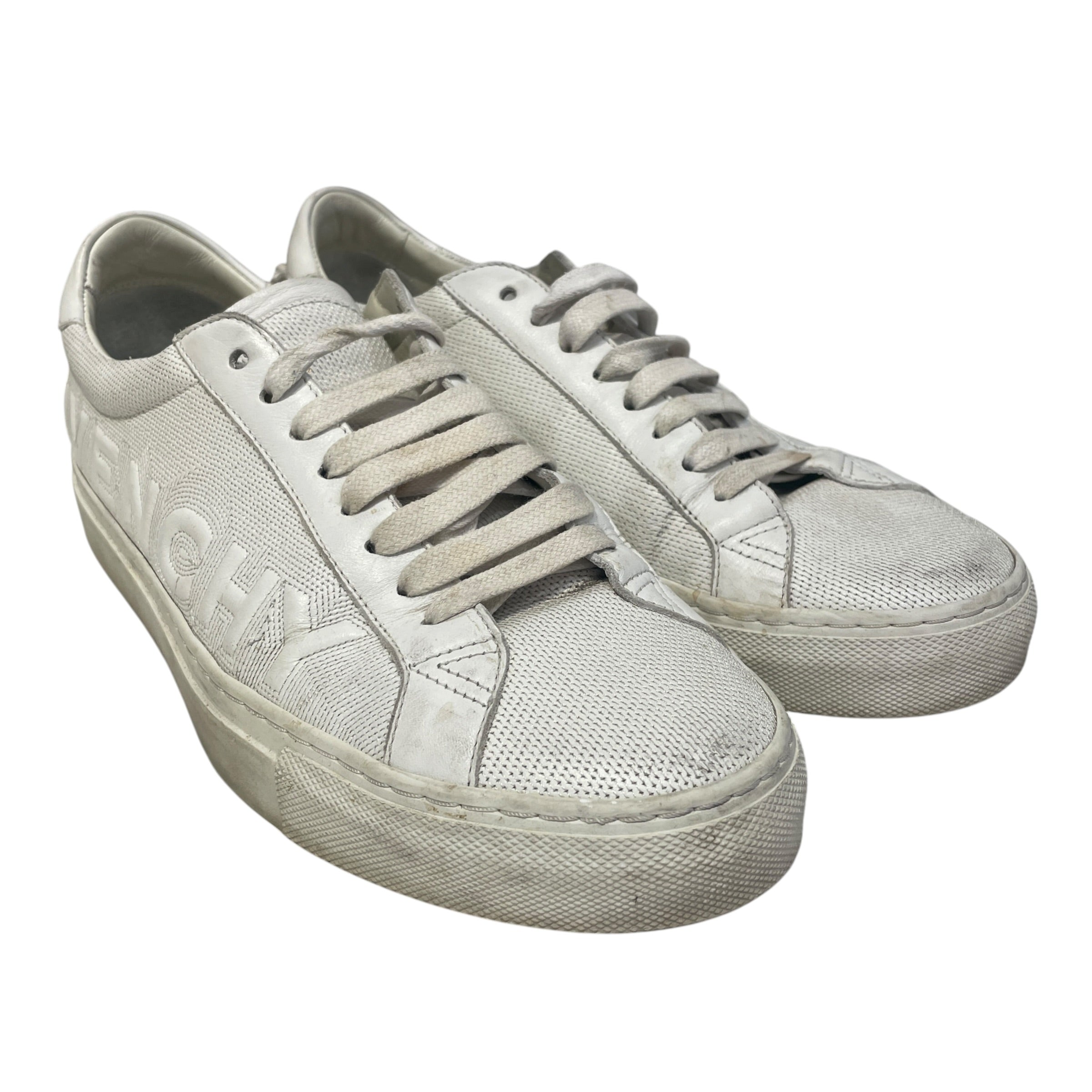 GIVENCHY/Low-Sneakers/EU 40/Leather/WHT/Urban Street Low Embossed Logo view 1