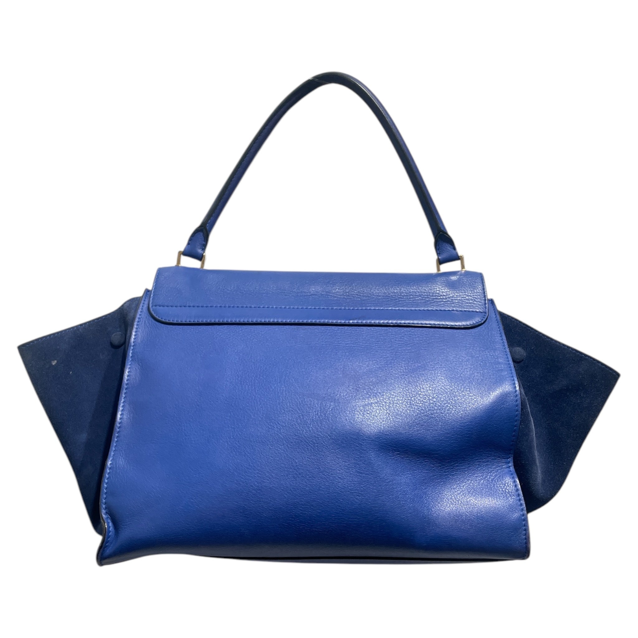 CELINE/Hand Bag/Leather/BLU/Celine deep blue bag view 2