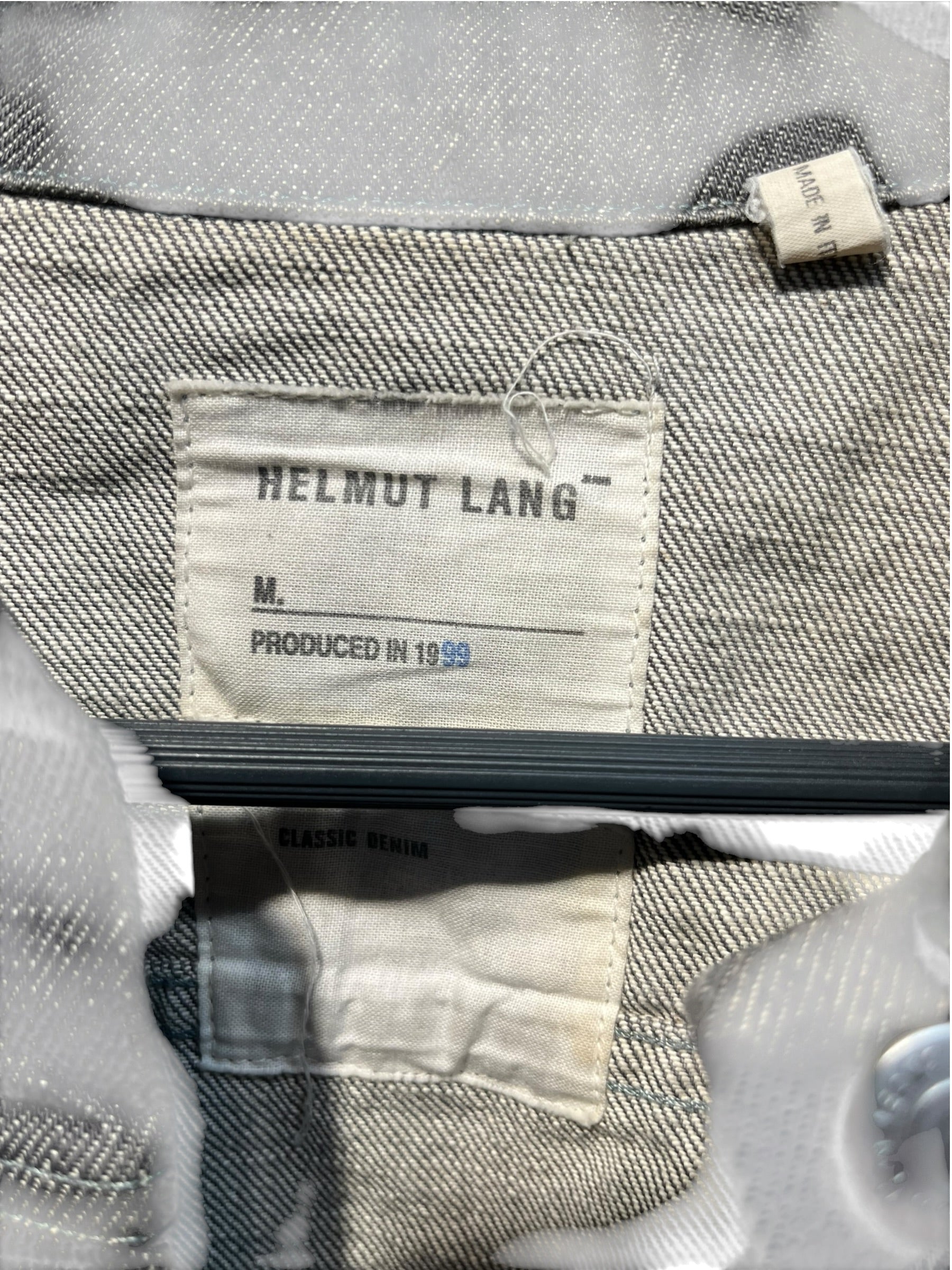 HELMUT LANG JEANS/Denim Jkt/42/Cotton/GRY/PRODUCED IN 1999 CLASSIC DENIM view 3