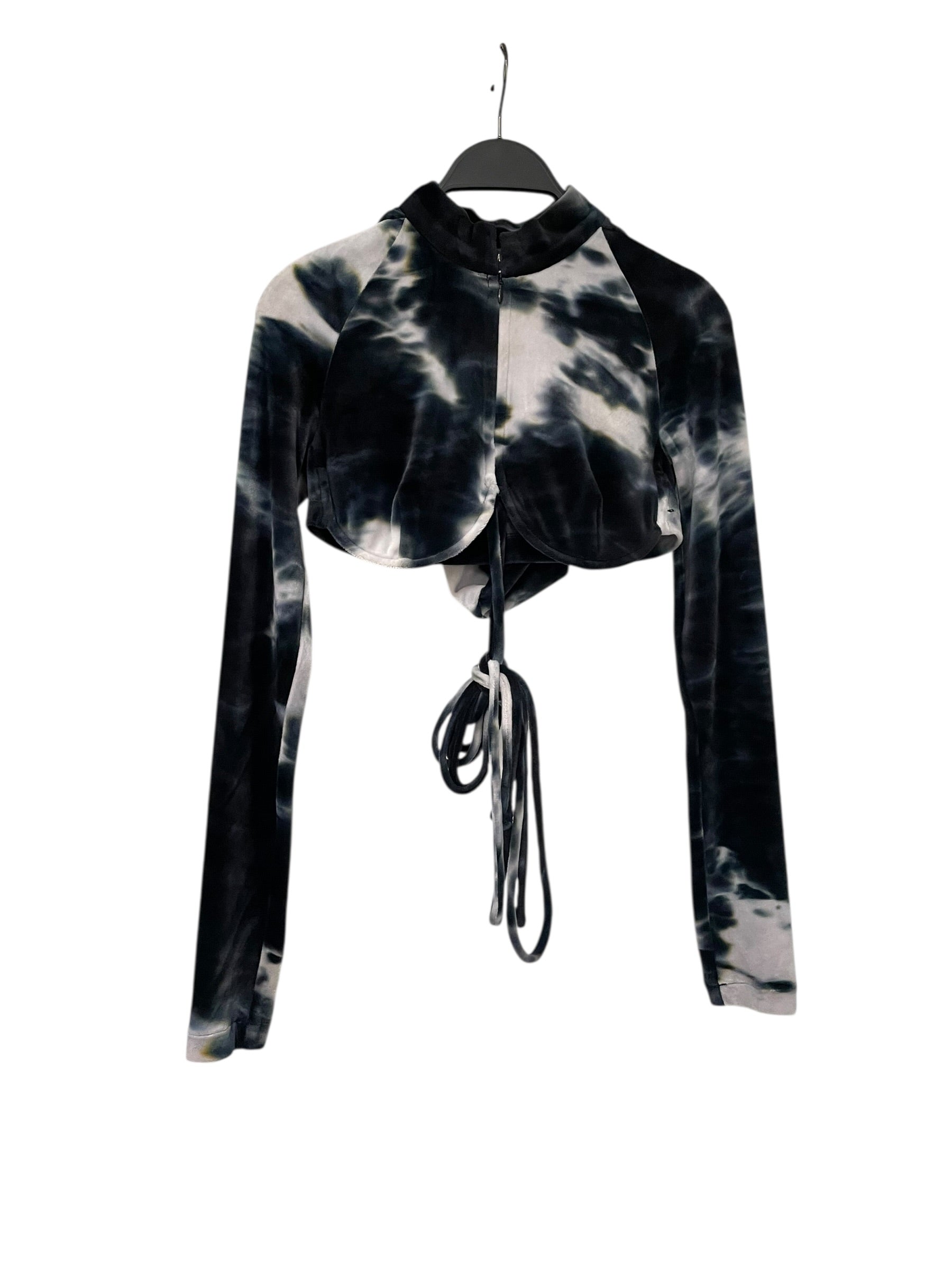 Kim Shui/Hoodie/XS/Cotton/NVY/VERY CROPPED WITH LONG STRINGS view 1