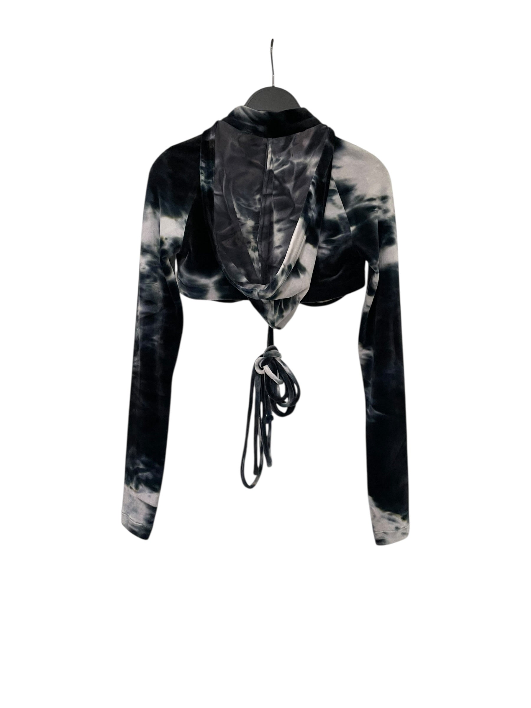 Kim Shui/Hoodie/XS/Cotton/NVY/VERY CROPPED WITH LONG STRINGS view 2