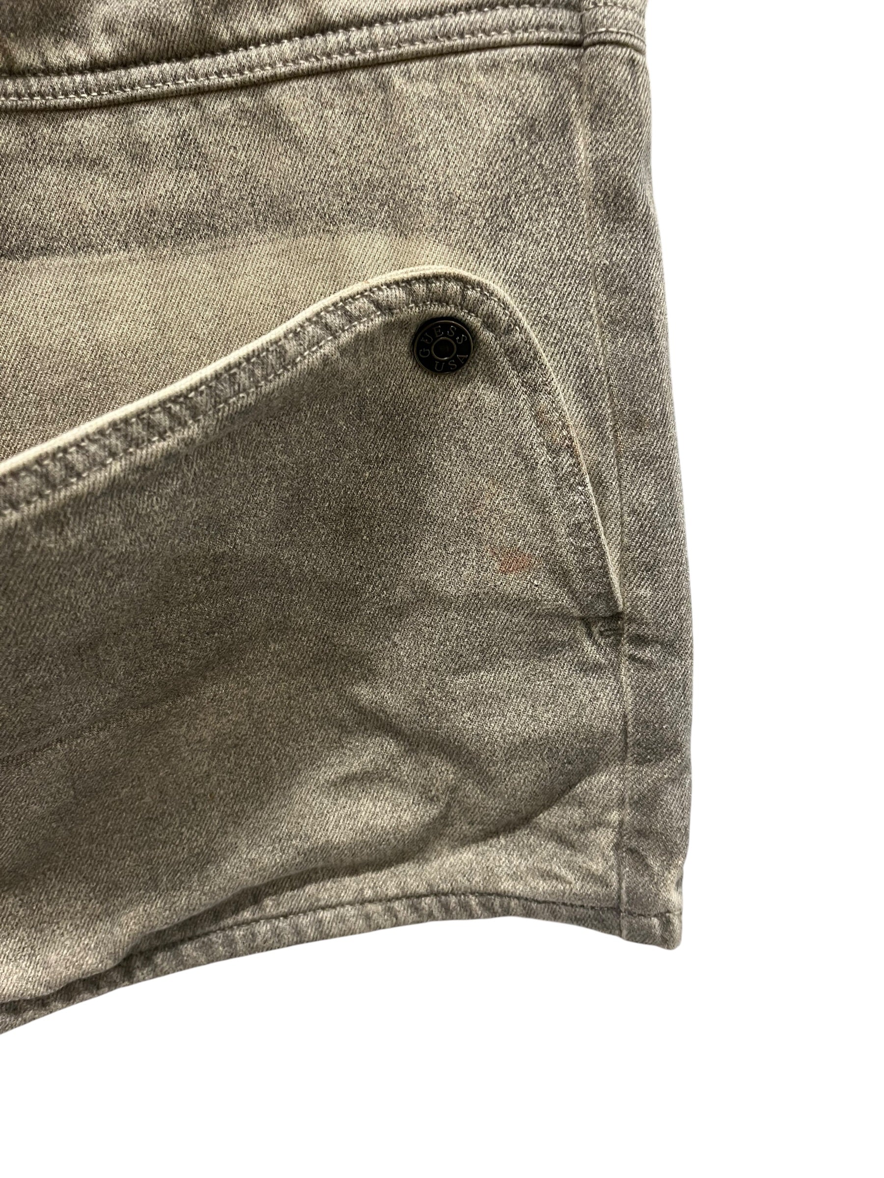 GUESS/Shorts/36/Denim/GRY/UTILITY SHORTS W BUTTON FLAPS view 5