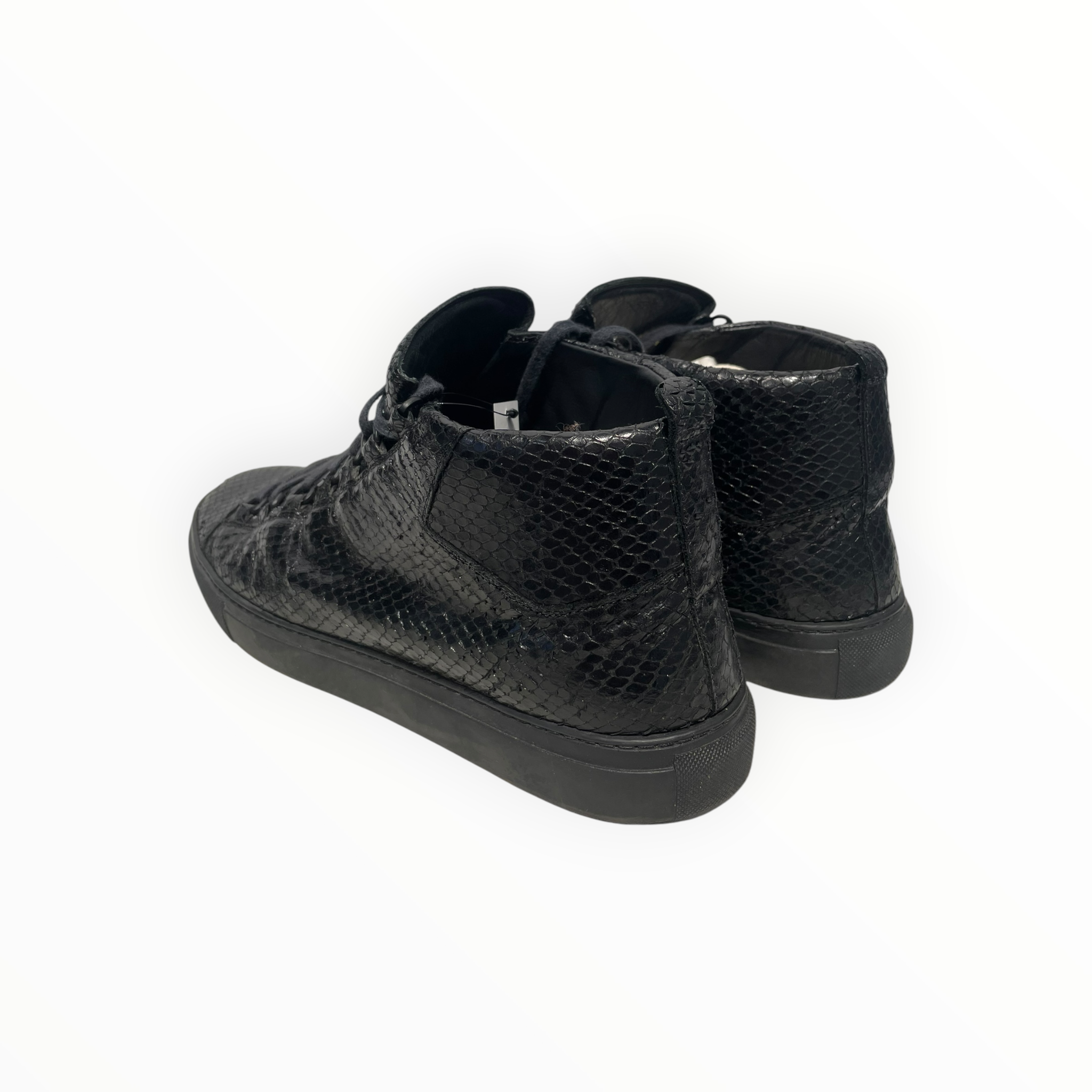 BALENCIAGA/Hi-Sneakers/EU 44/Leather/BLK/ARENA HIGH TOP PYTHON view 2