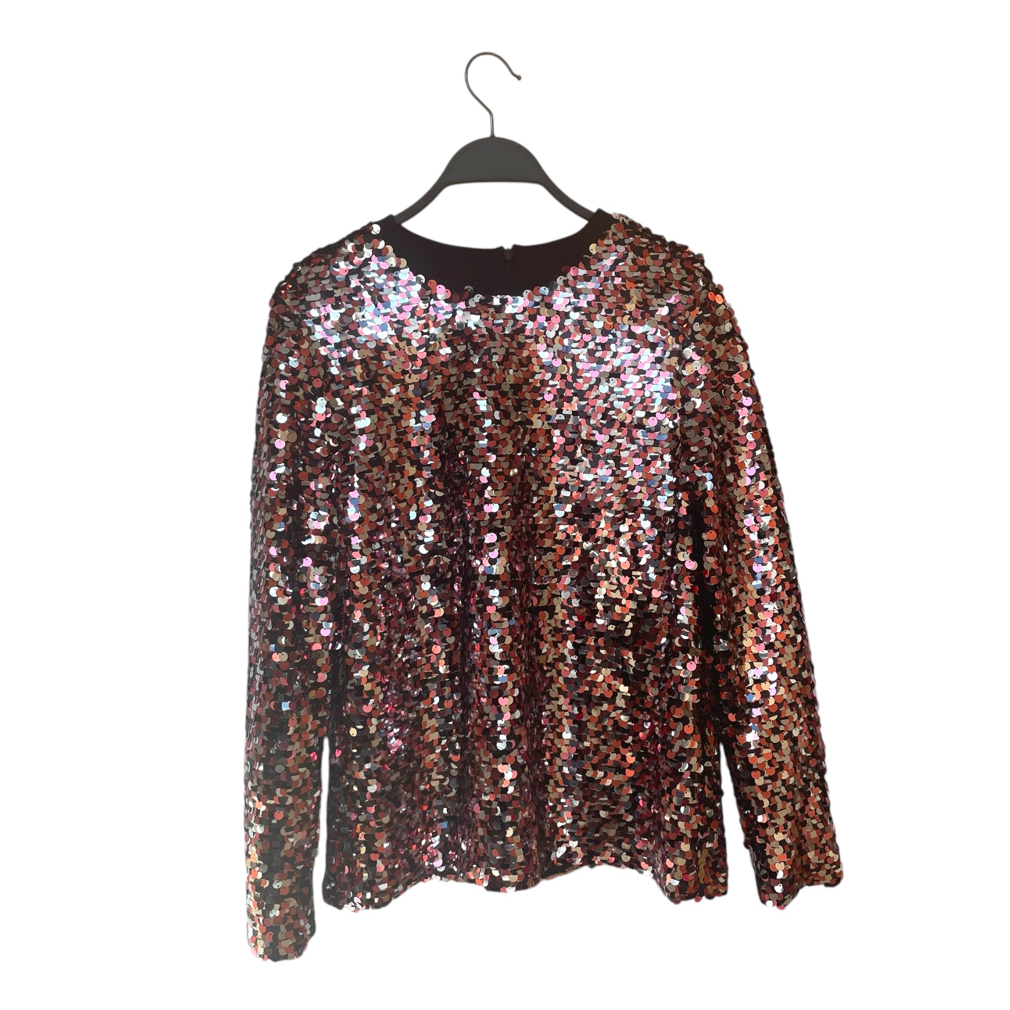 McQ Alexander McQueen/LS Blouse/40/Glitter/Polyester/RED/WLO 519274/COLOR 5764/NEW view 1