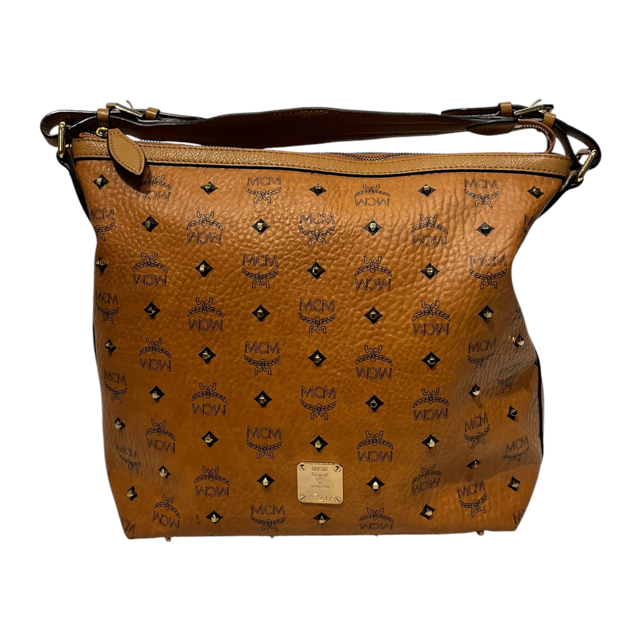 MCM/Hand Bag/Monogram/Leather/BRW/mcm studded bag view 1