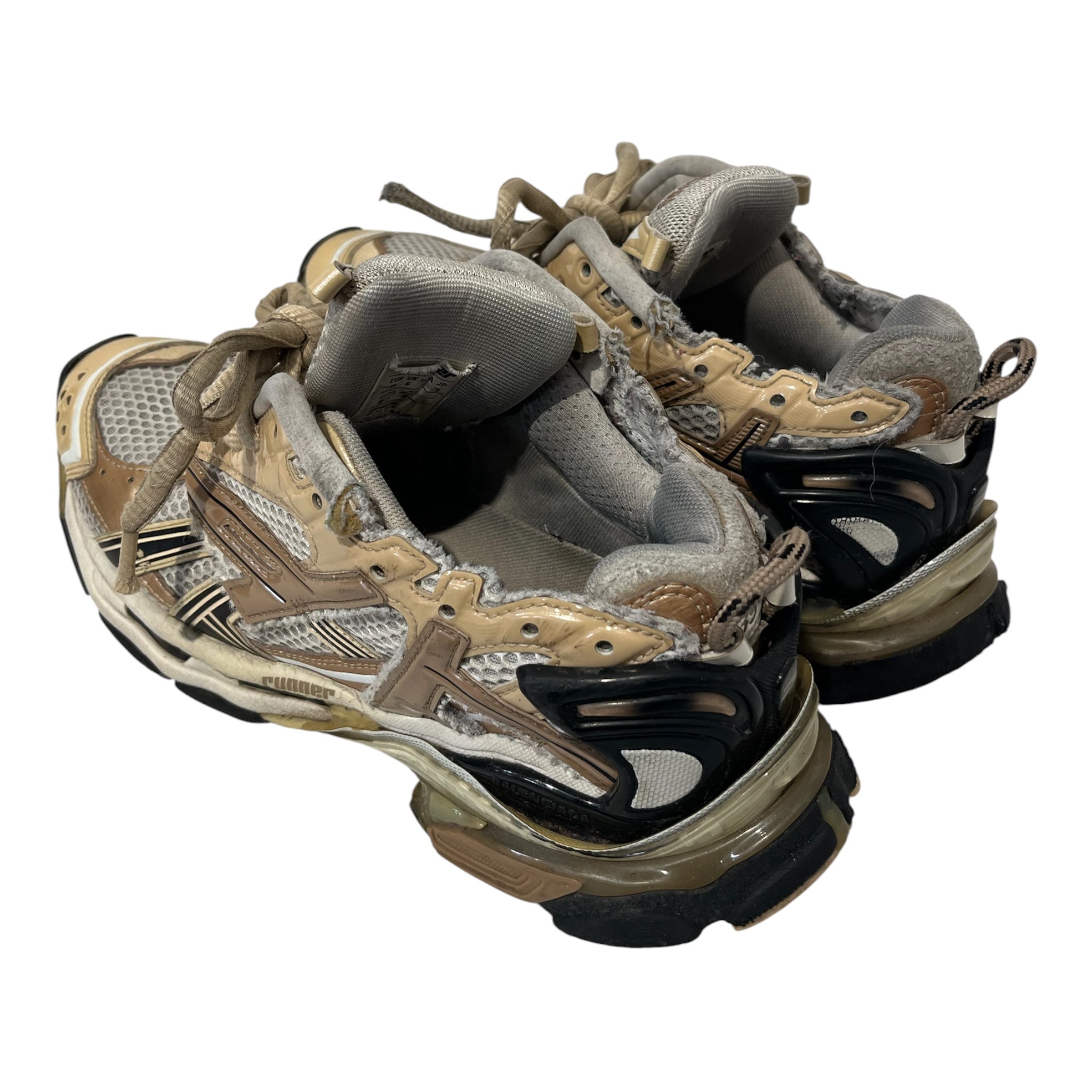 BALENCIAGA/Low-Sneakers/EU 39/Cotton/BEG/runner view 2