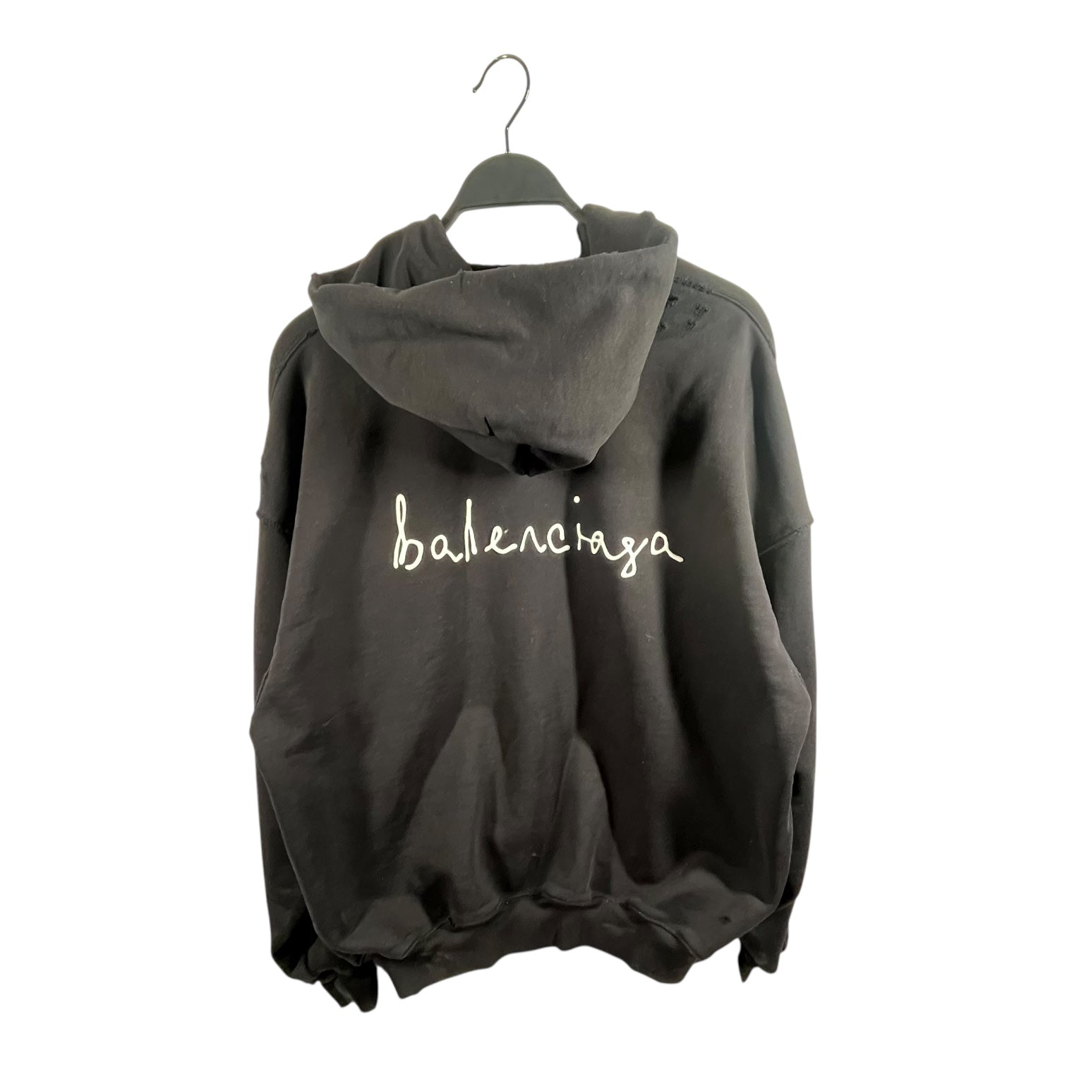 BALENCIAGA/Hoodie/1/Cotton/BLK/Heart Logo Hooded view 2