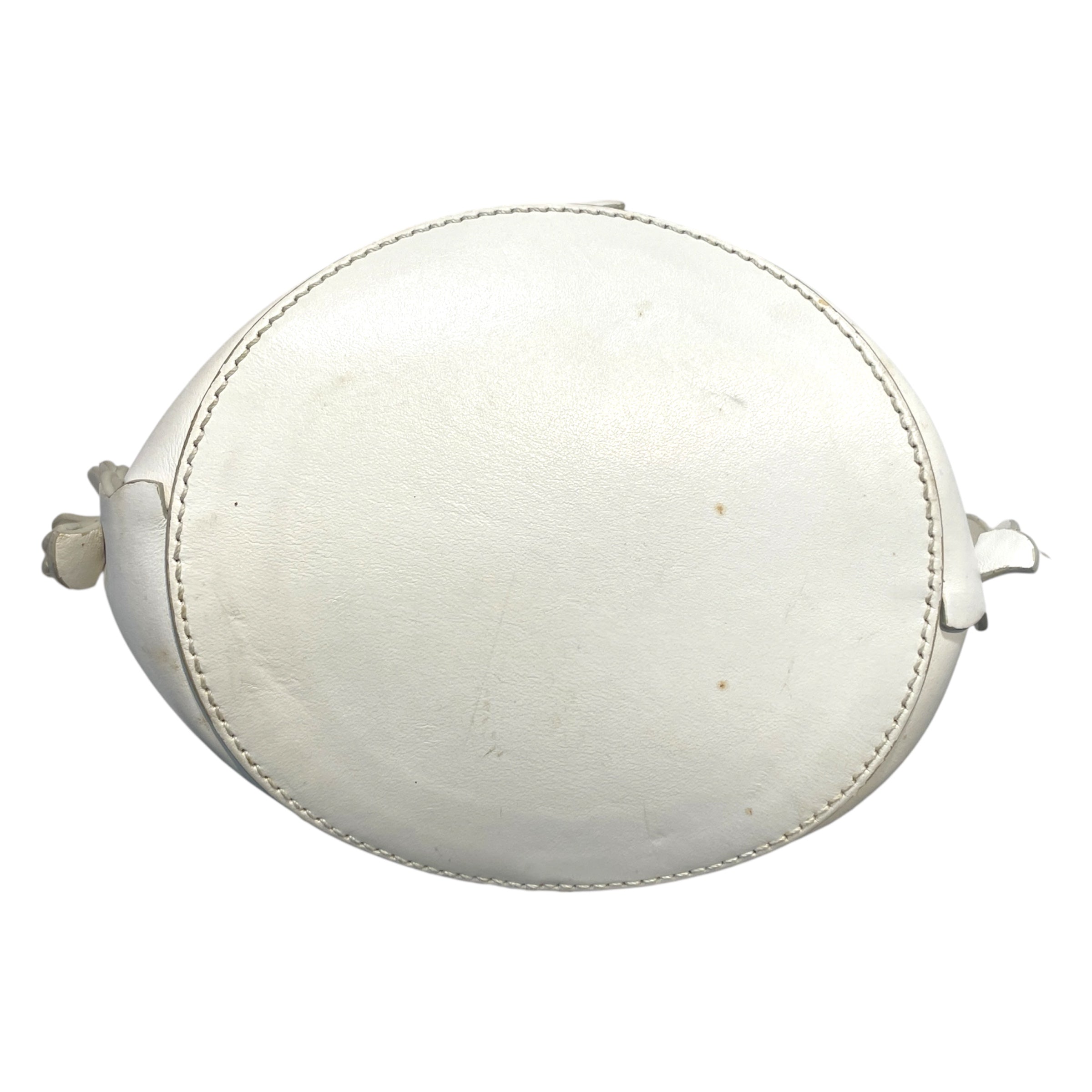 MIU MIU/Hand Bag/Leather/WHT/Convertible Bucket Bag view 6