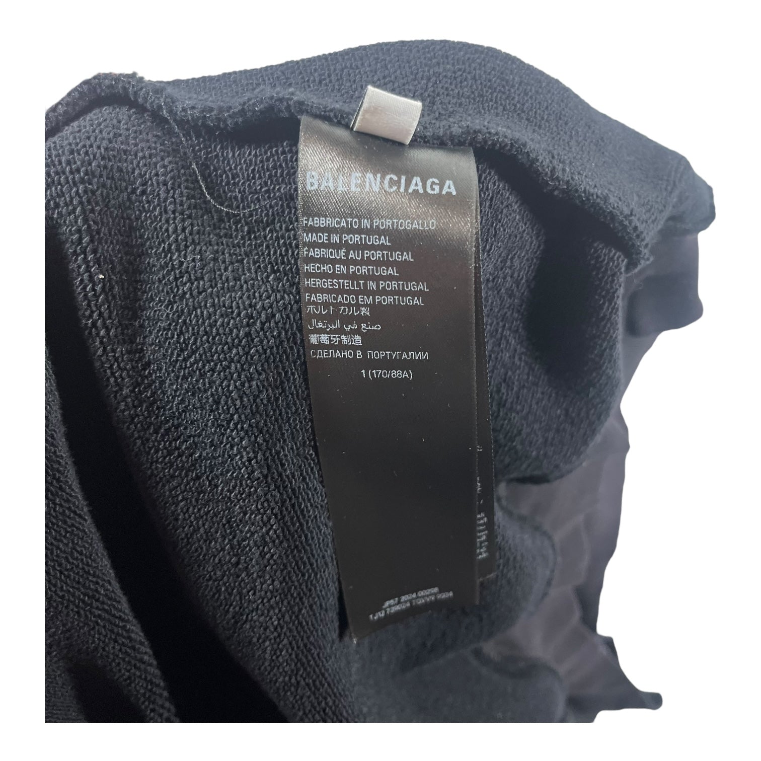 BALENCIAGA/Hoodie/1/Cotton/BLK/Heart Logo Hooded view 3