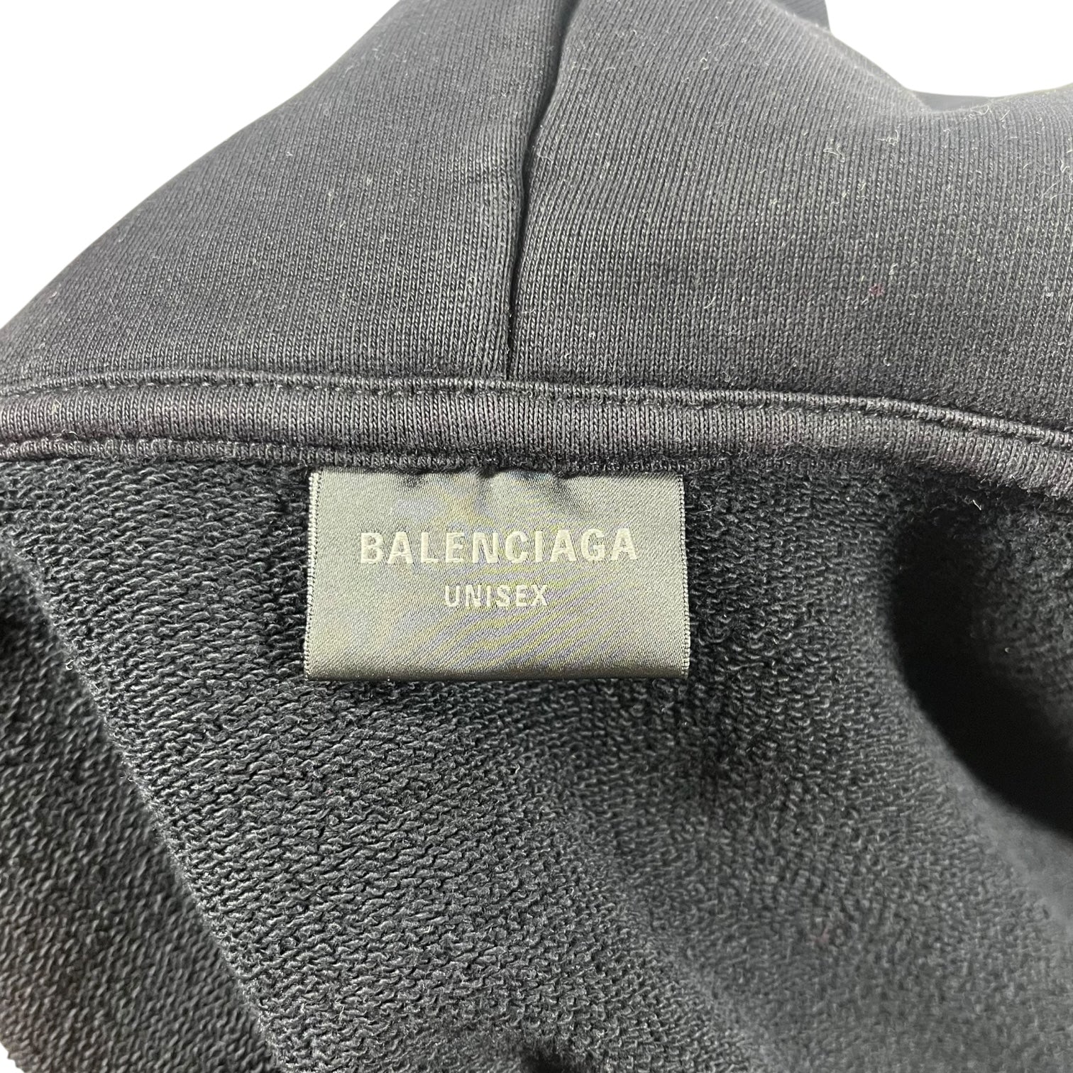 BALENCIAGA/Hoodie/1/Cotton/BLK/Heart Logo Hooded view 4