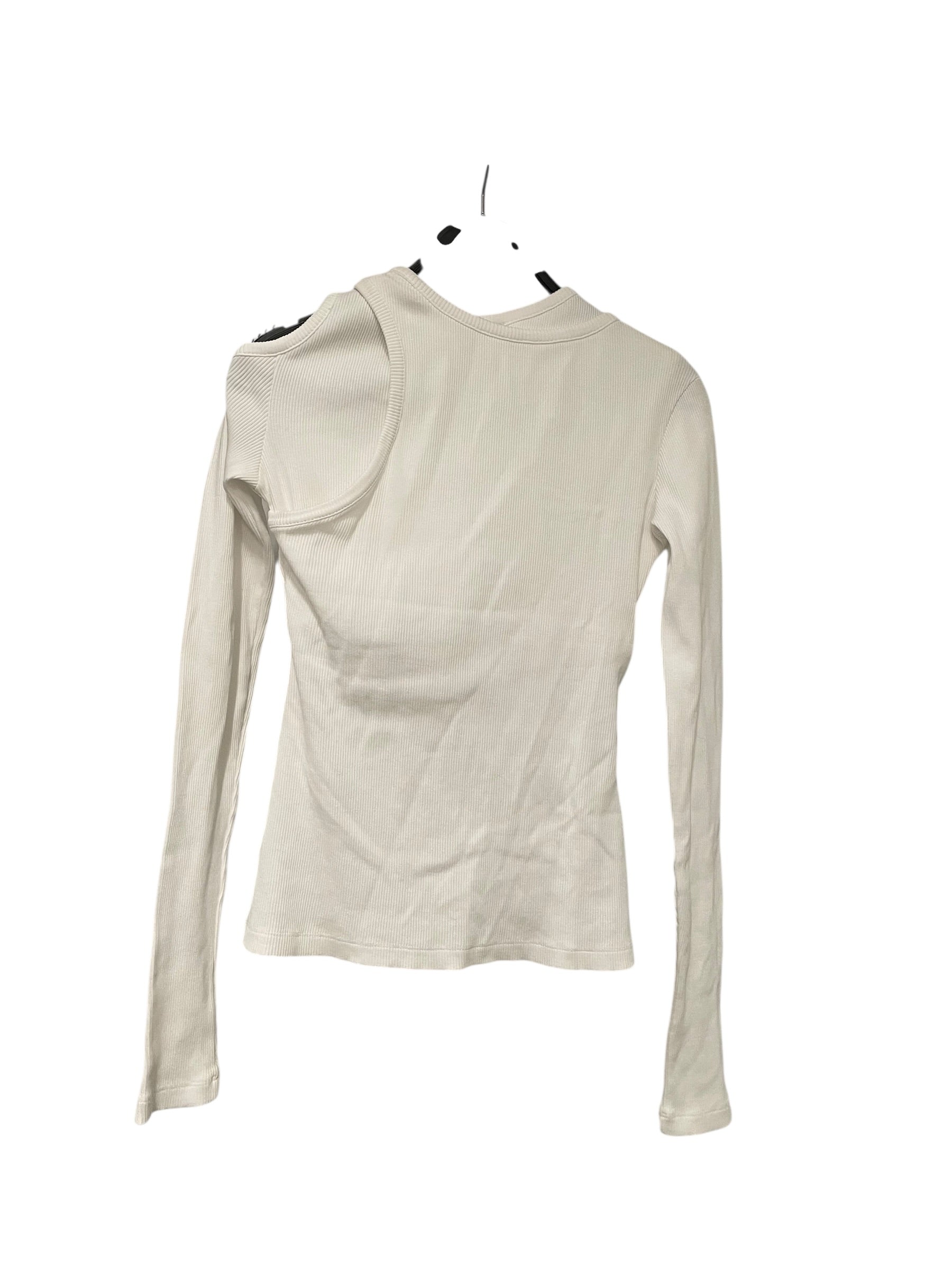AWAKEMODE/LS T-Shirt/XS/Cotton/WHT/DOUBLE TOP view 2