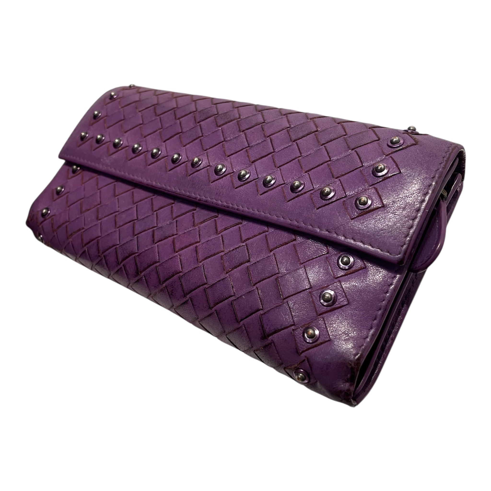 BOTTEGA VENETA/Long Wallet/Leather/PPL/ view 1