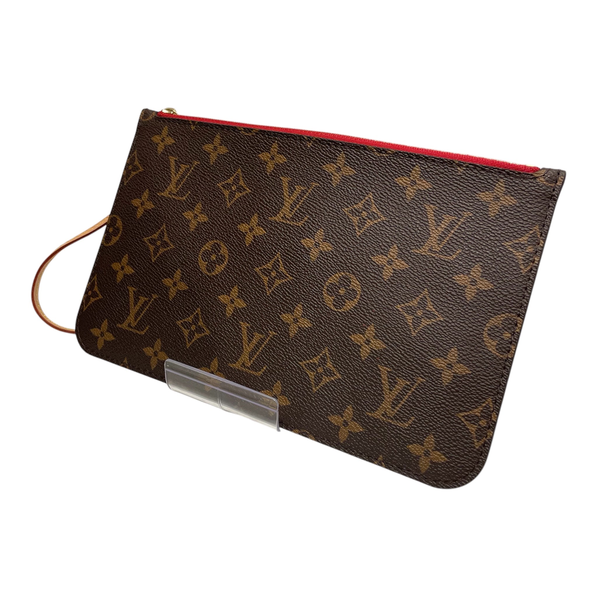 LOUIS VUITTON/Clutch Bag/Monogram/Leather/BRW/BIG OG MONOGRAM RED LINER view 1