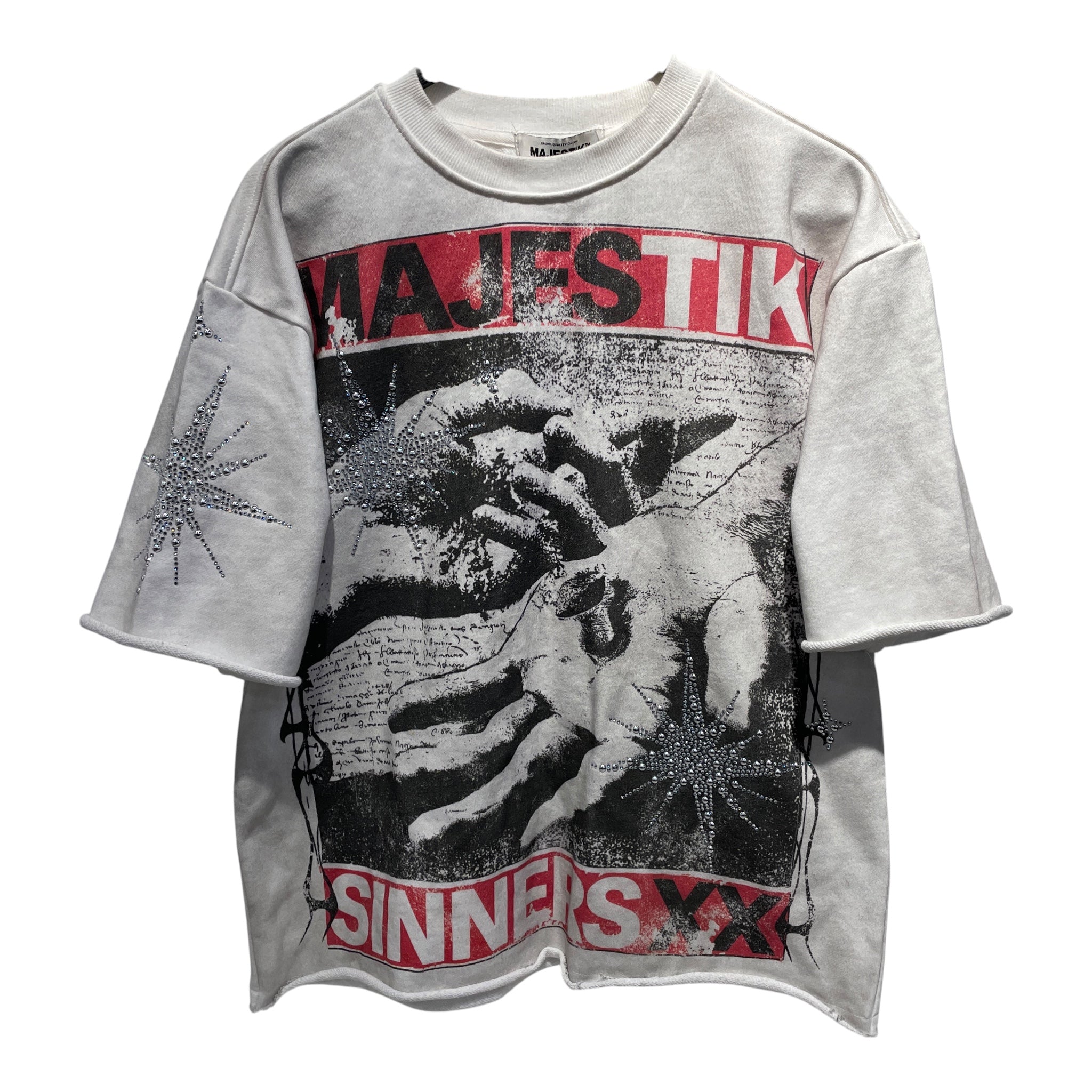 Majestic/T-Shirt/S/Cotton/CRM/High Neck/ view 1