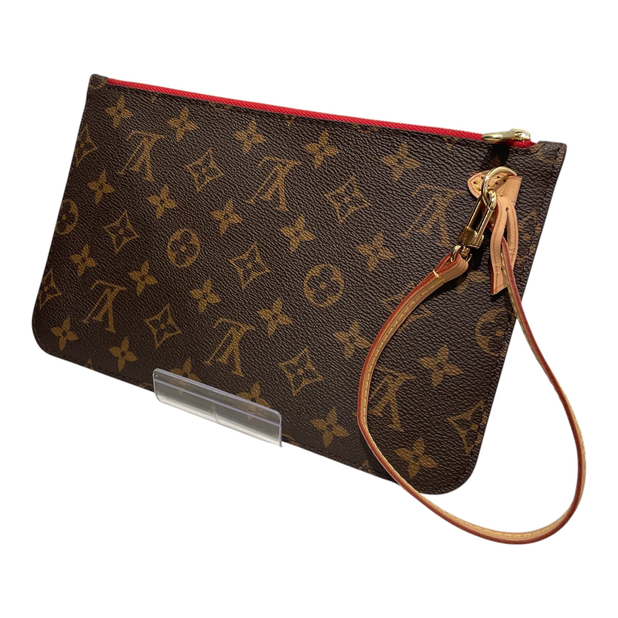 LOUIS VUITTON/Clutch Bag/Monogram/Leather/BRW/BIG OG MONOGRAM RED LINER view 3