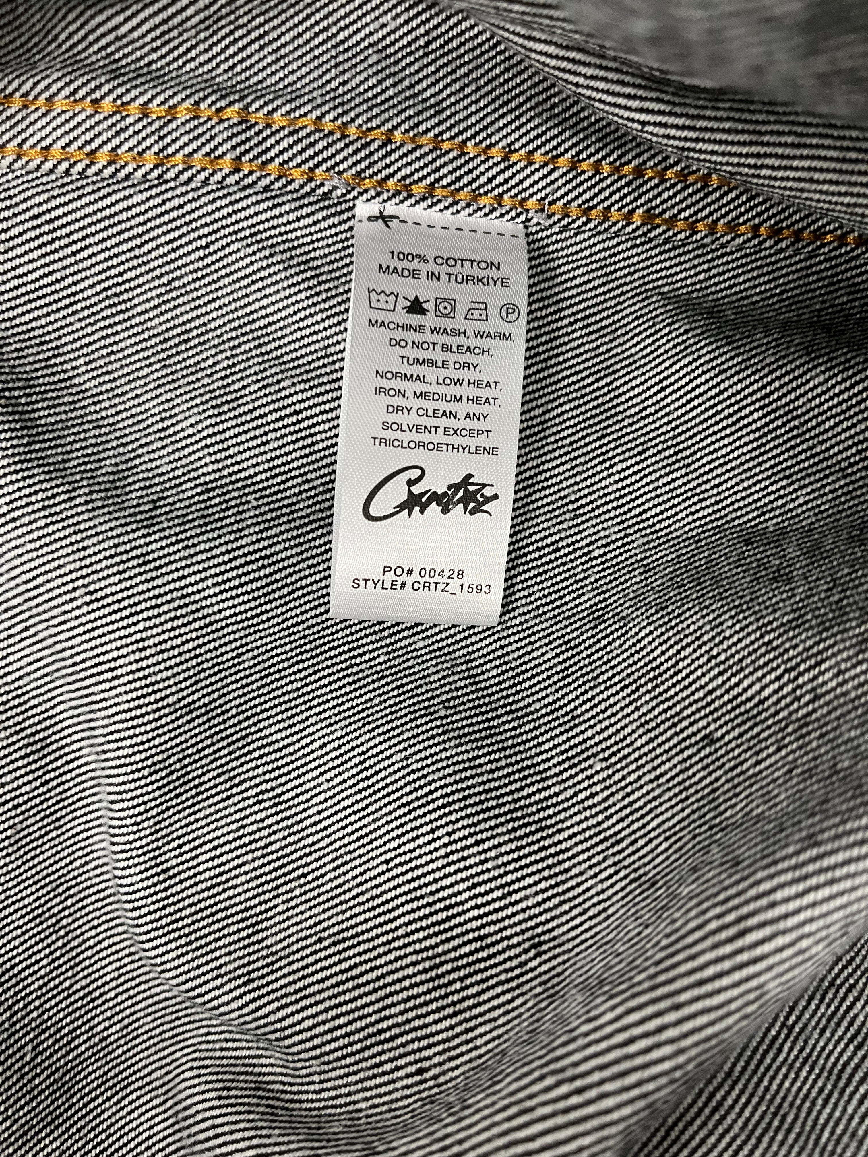 Corteiz/Denim Jkt/L/Denim/IDG/DUAL STRIPE/BACK BUCKLE view 4