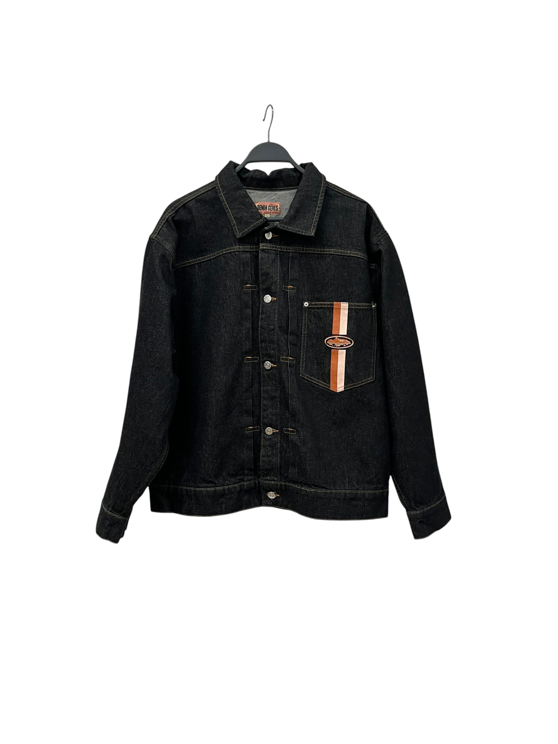 Corteiz/Denim Jkt/L/Denim/IDG/DUAL STRIPE/BACK BUCKLE view 1