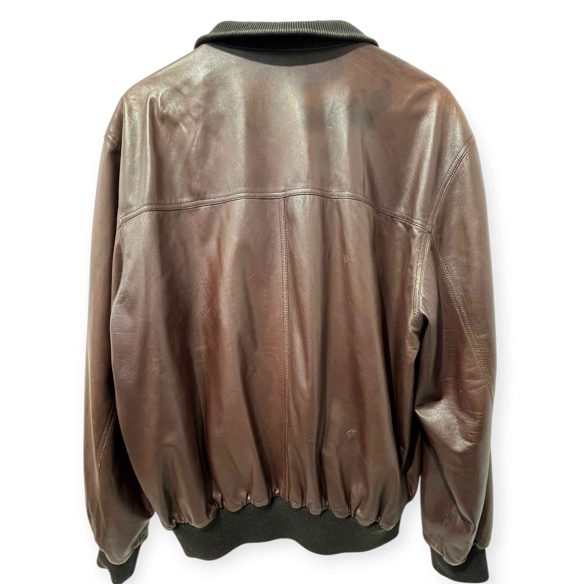 Salvatore Ferragamo/Leather Jkt/52/Leather/BRW/Single Breasted/REVERSIBLE CASHMERE BUTTONS view 3