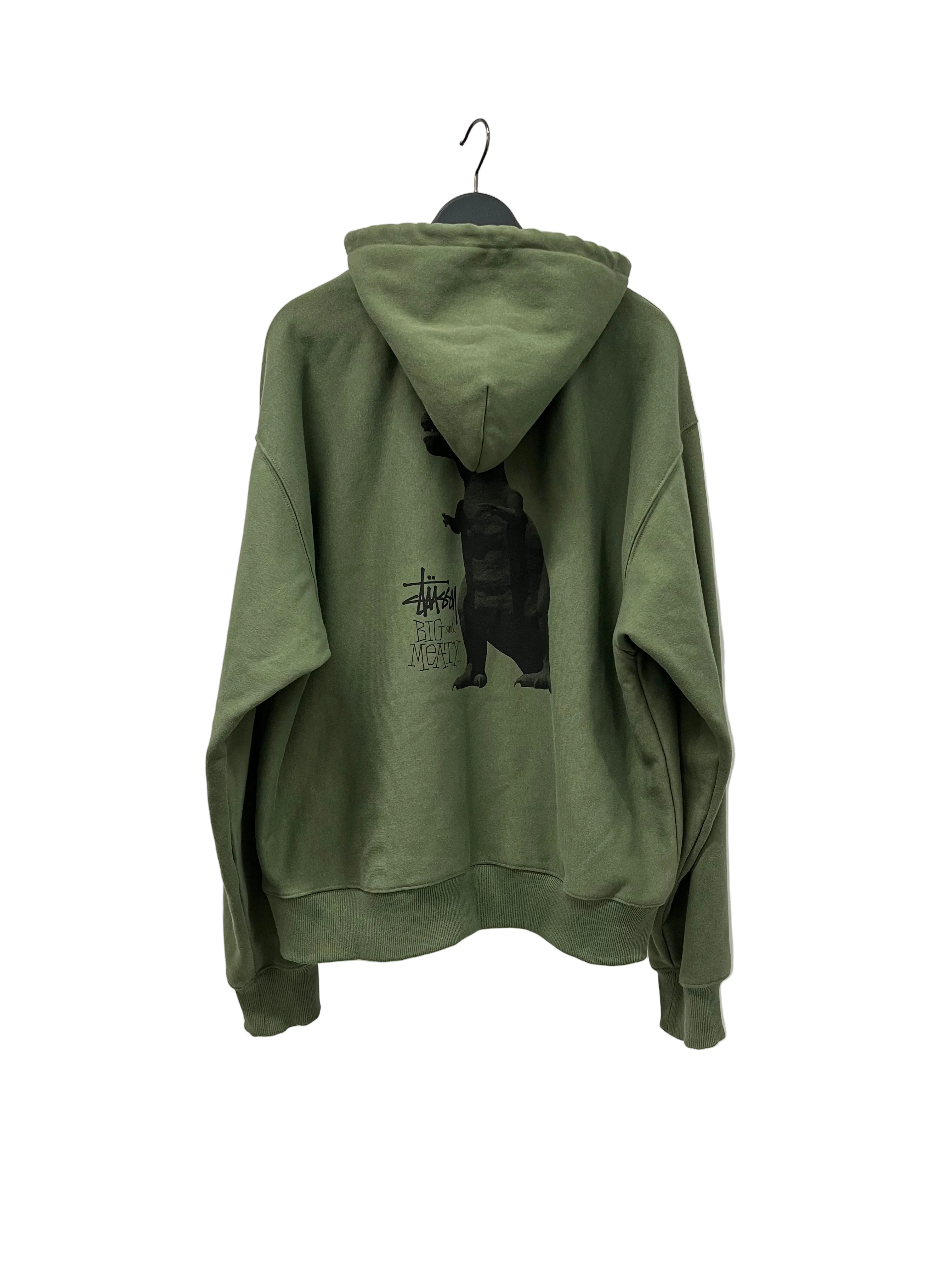 STUSSY/Sweatshirt/XXL/Cotton/GRN/BIG & MEATY BACK LOGO. view 2