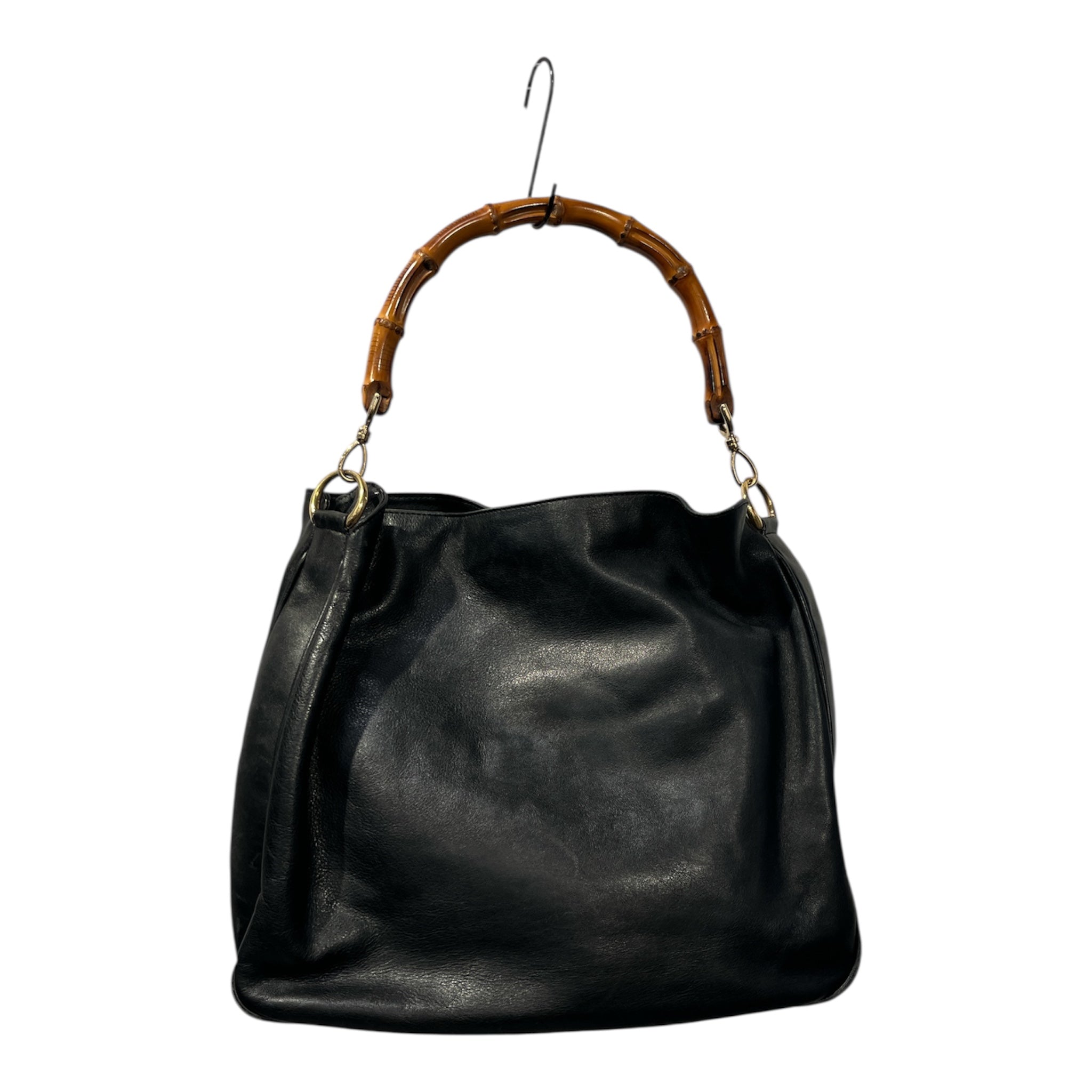 GUCCI/Tote Bag/Leather/BLK/BAMBOO HANDLE view 1