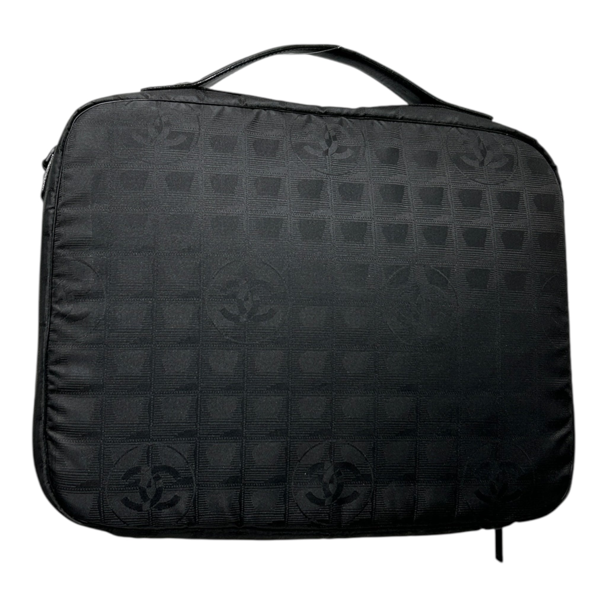 CHANEL/Briefcase/M/Monogram/Nylon/BLK/Travel Line Briefcase view 2