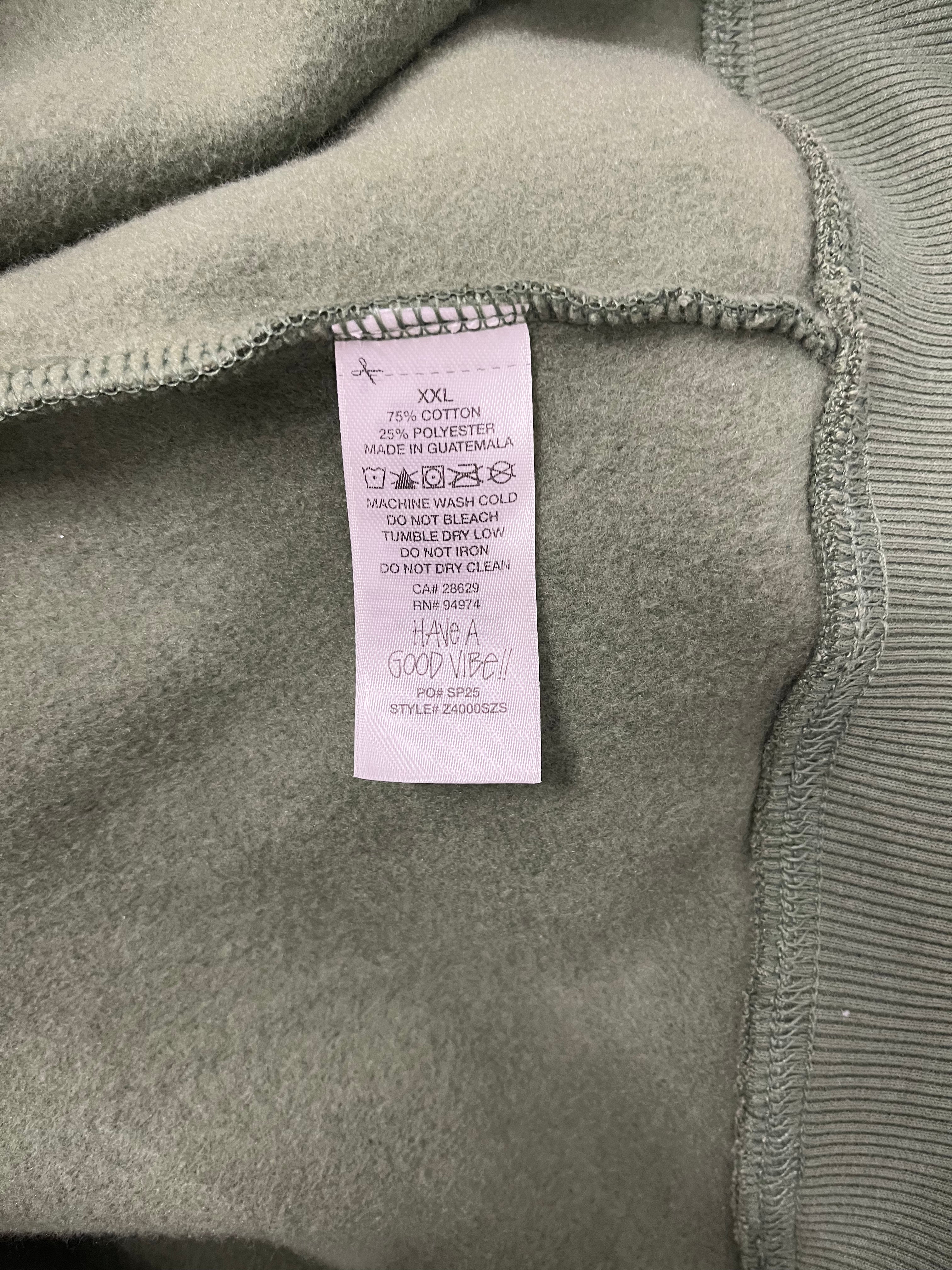 STUSSY/Sweatshirt/XXL/Cotton/GRN/BIG & MEATY BACK LOGO. view 4
