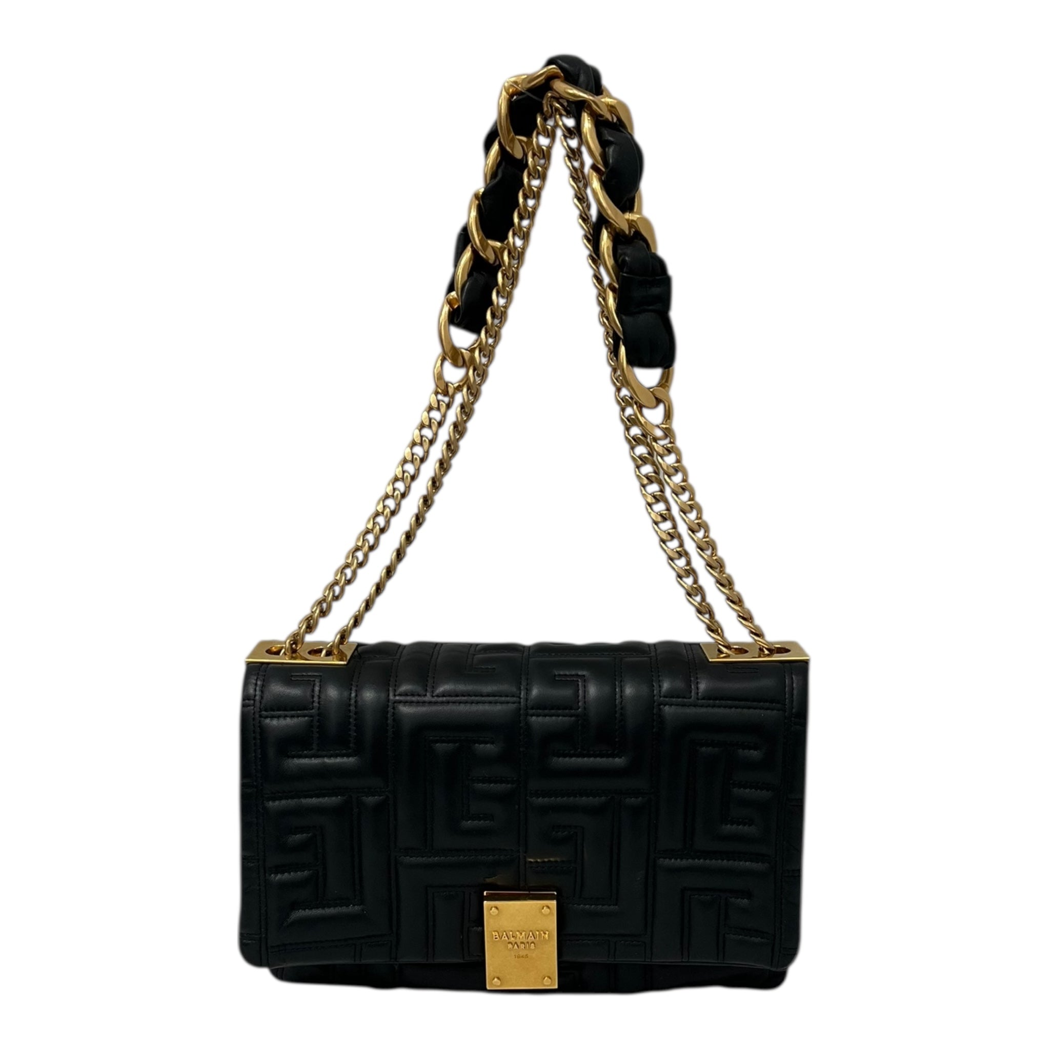 BALMAIN/Cross Body Bag/Leather/BLK/150223 - 1945 SOFT MDM QUILTED view 1