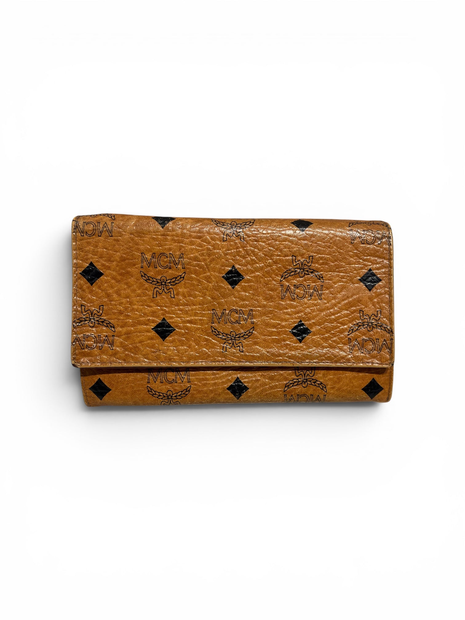 MCM/Long Wallet/Monogram/Leather/CML/Foldover view 1