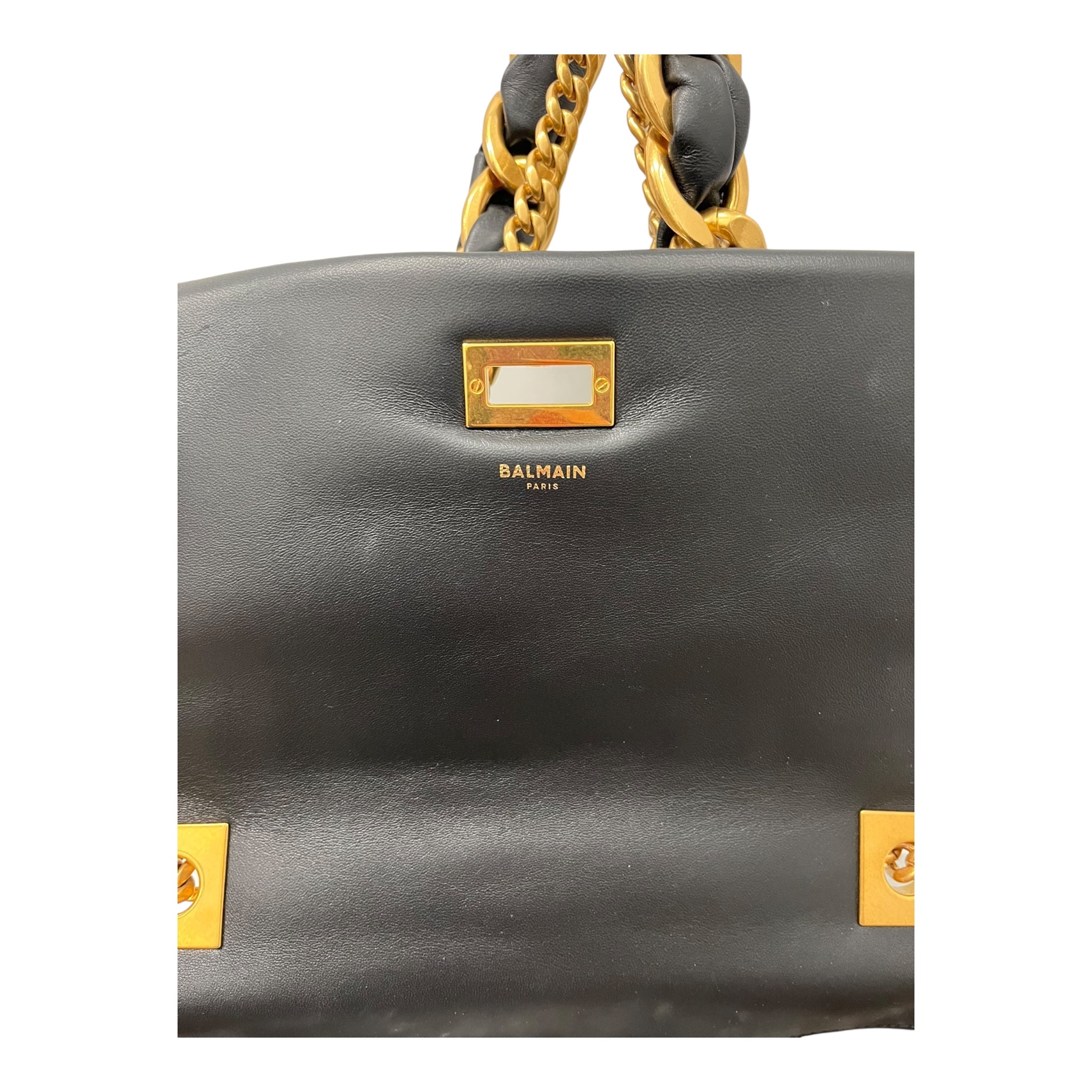 BALMAIN/Cross Body Bag/Leather/BLK/150223 - 1945 SOFT MDM QUILTED view 3