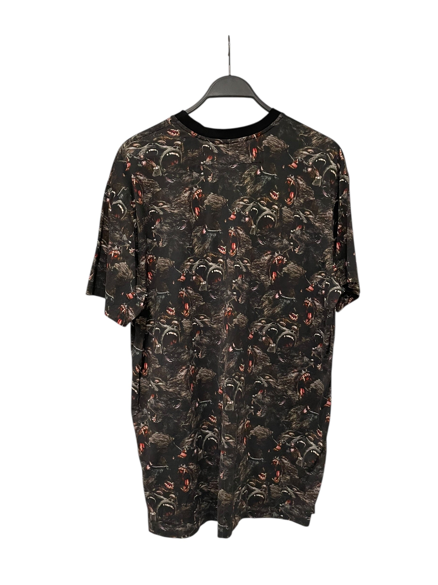 GIVENCHY/T-Shirt/M/Cotton/BRW/All Over Print/monkey all over print view 2