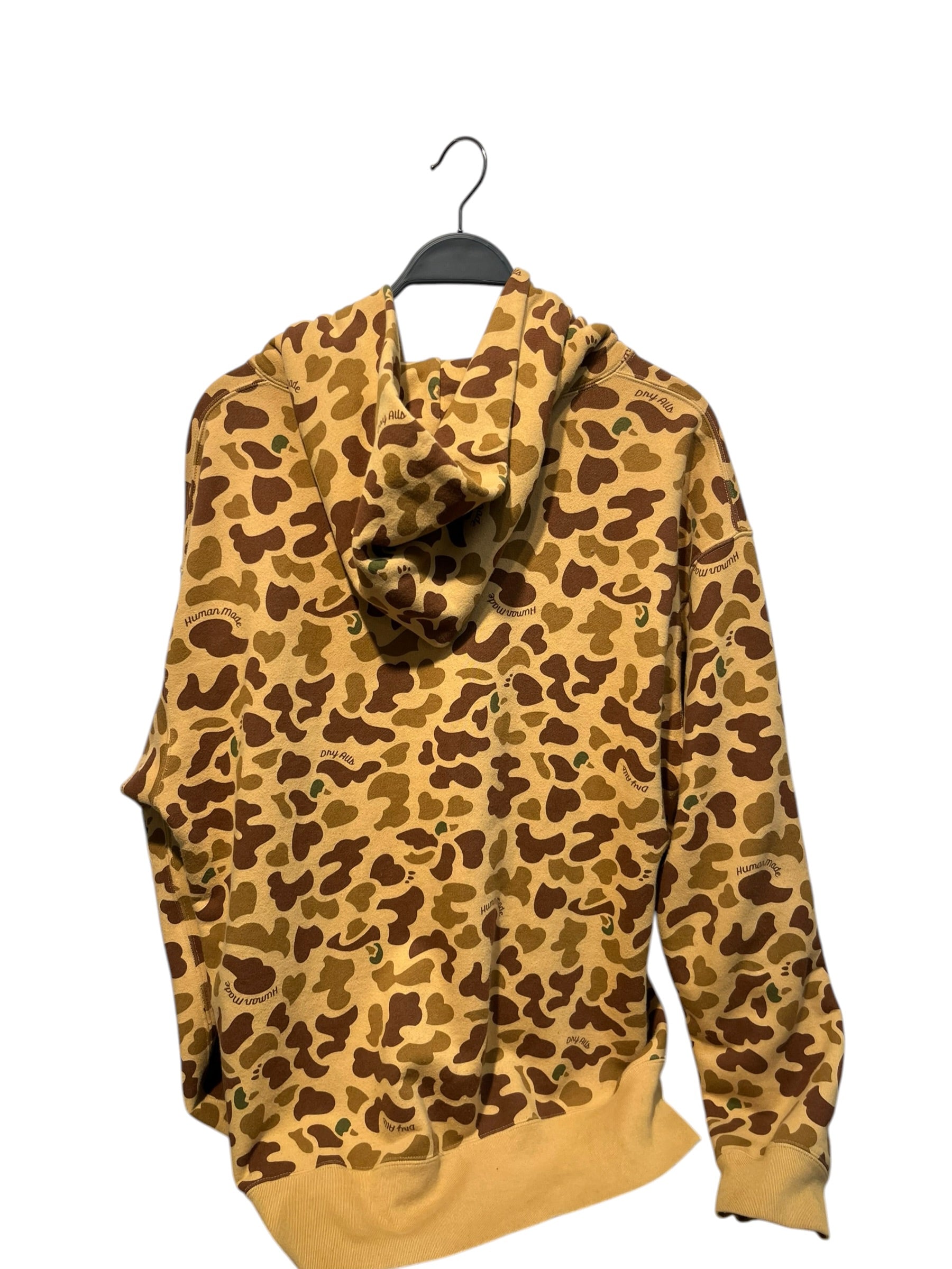 HUMAN MADE/Zip Up Hoodie/XL/Camouflage/Cotton/GLD/BEIGE DUCK-CAMO view 2