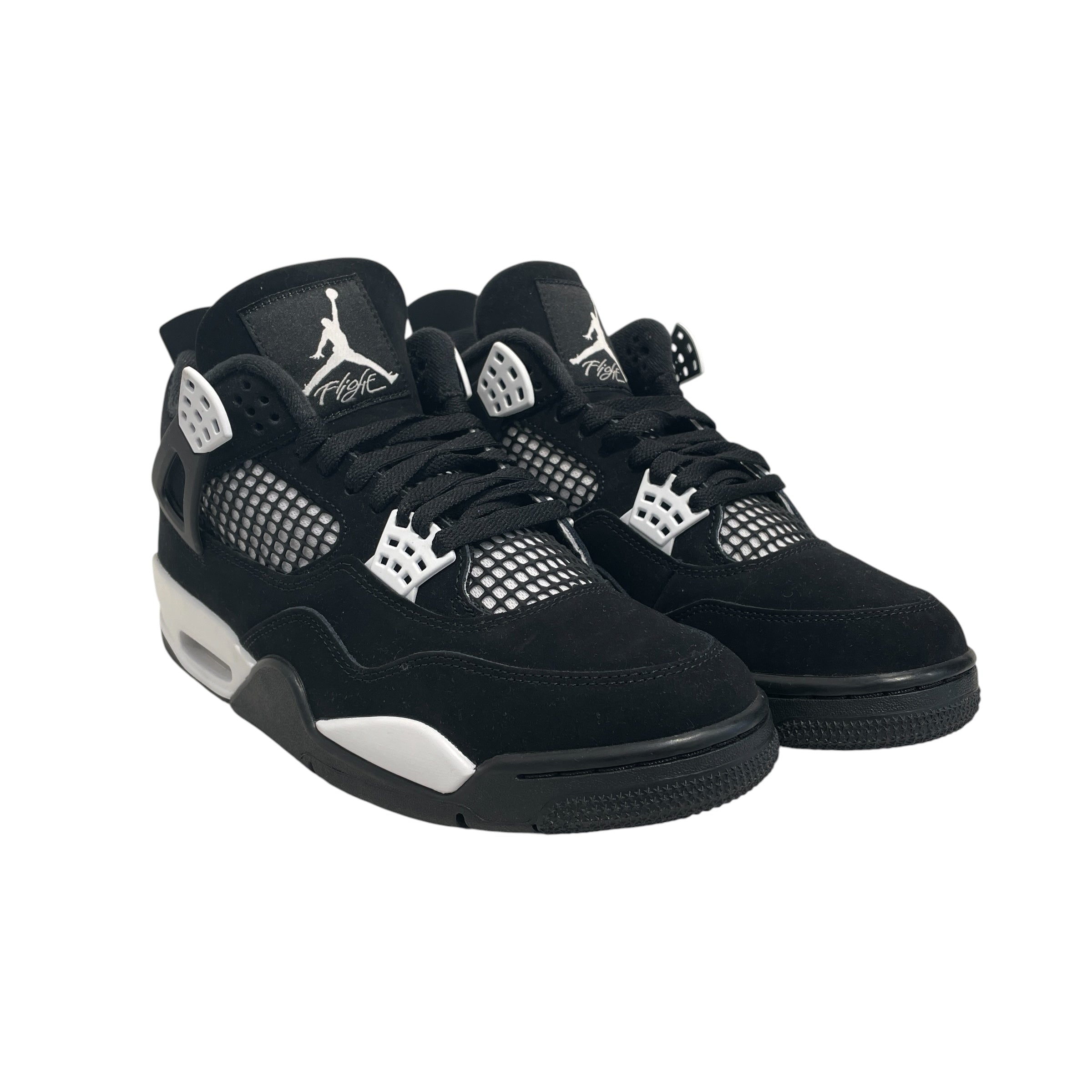 NIKE/AIR JORDAN 4 RETRO/Hi-Sneakers/US 9/Leather/BLK/FQ8138-001 view 1