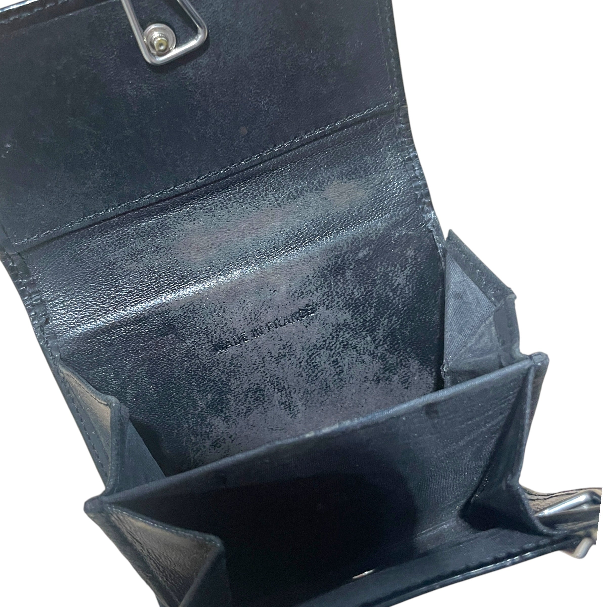 CHANEL/Wallet/Leather/BLK/L's/Vintage Patent CC Compact view 5